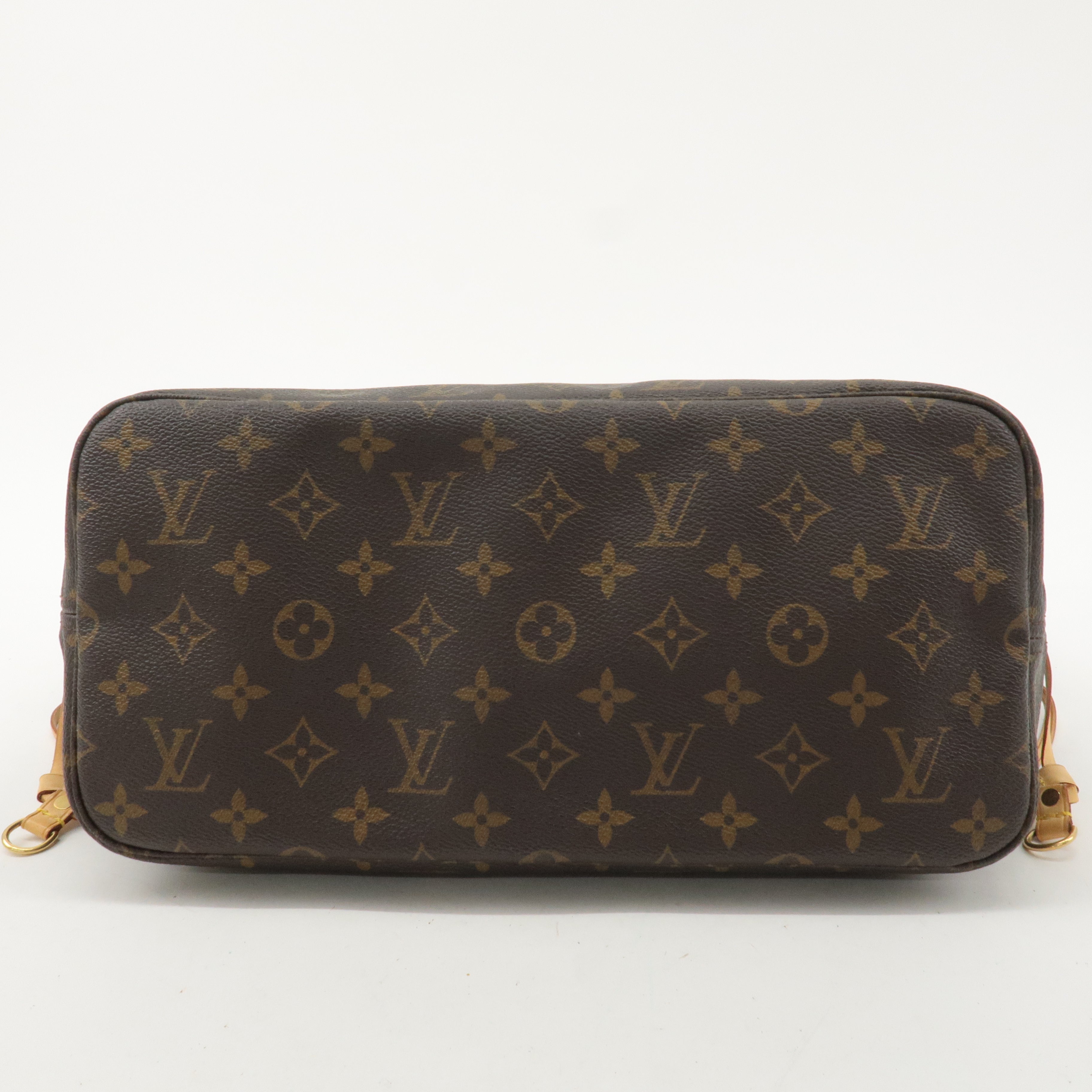 Louis Vuitton Monogram Neverfull MM Tote Bag Brown M40156