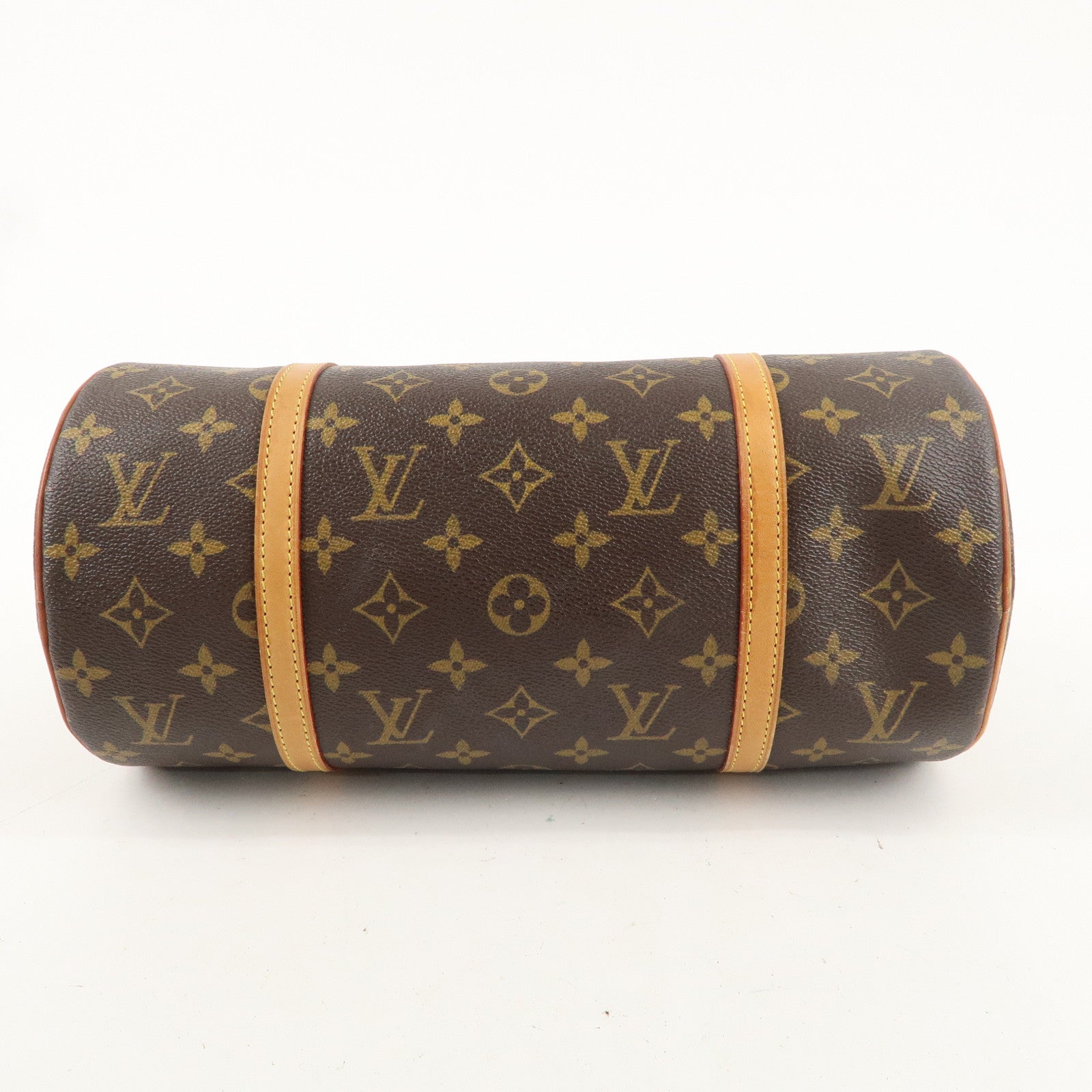 Louis Vuitton Monogram Papillon 30 Hand Bag Brown M51385