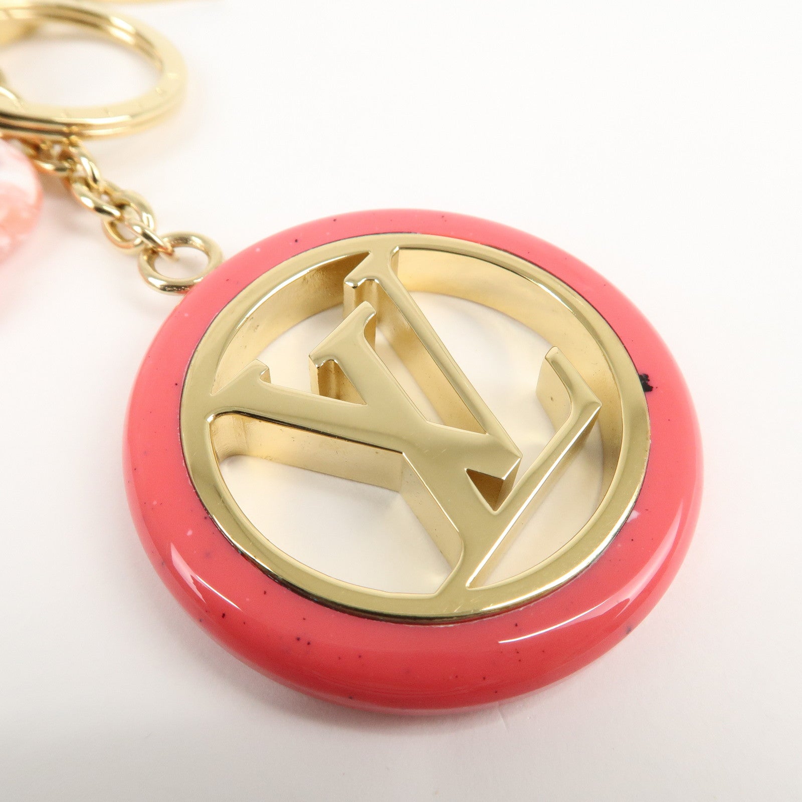 Louis Vuitton Porte Cles Color Line Charm Key Ring M64525 Used