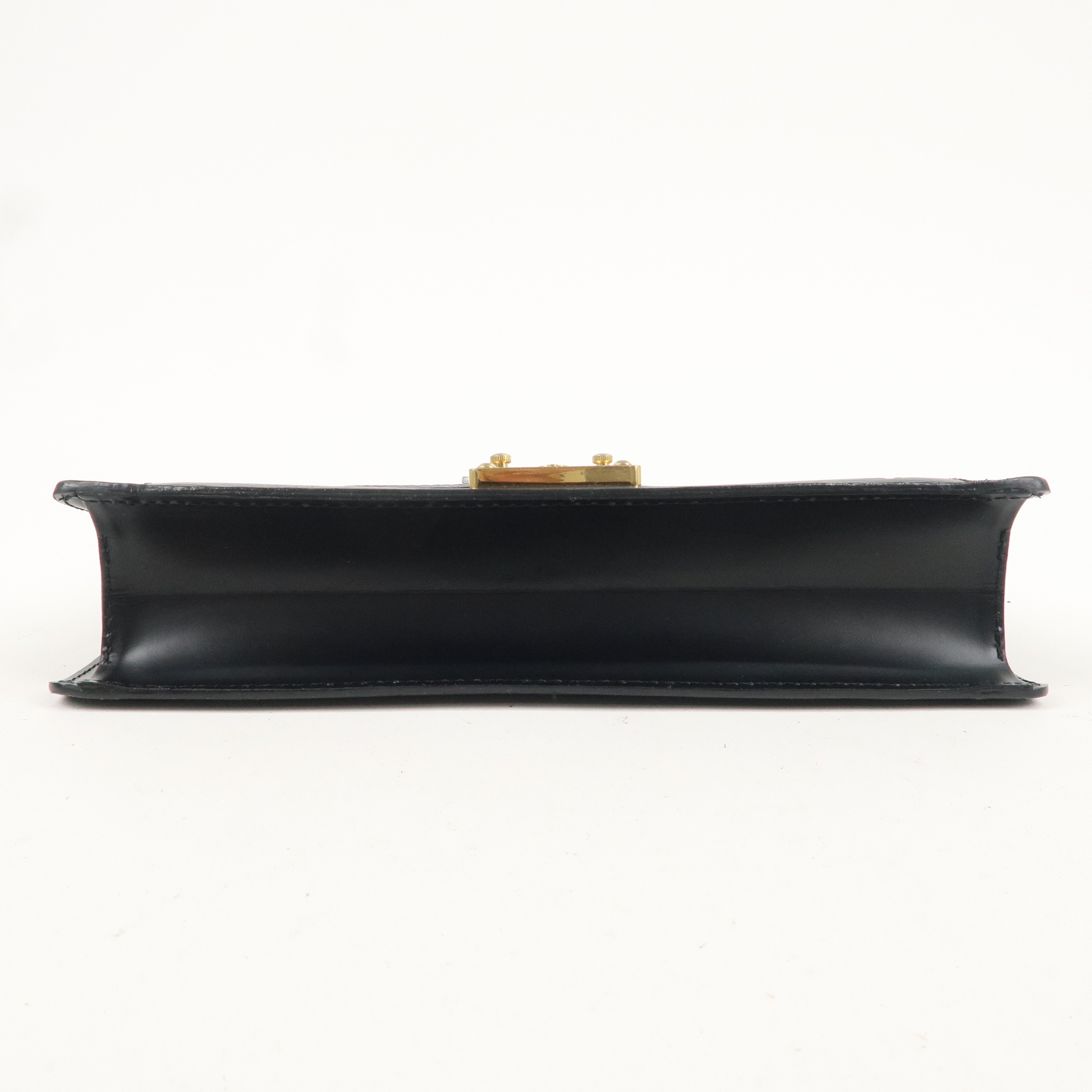 Louis Vuitton Epi Sellier Dragonne Clutch Bag Black M52612