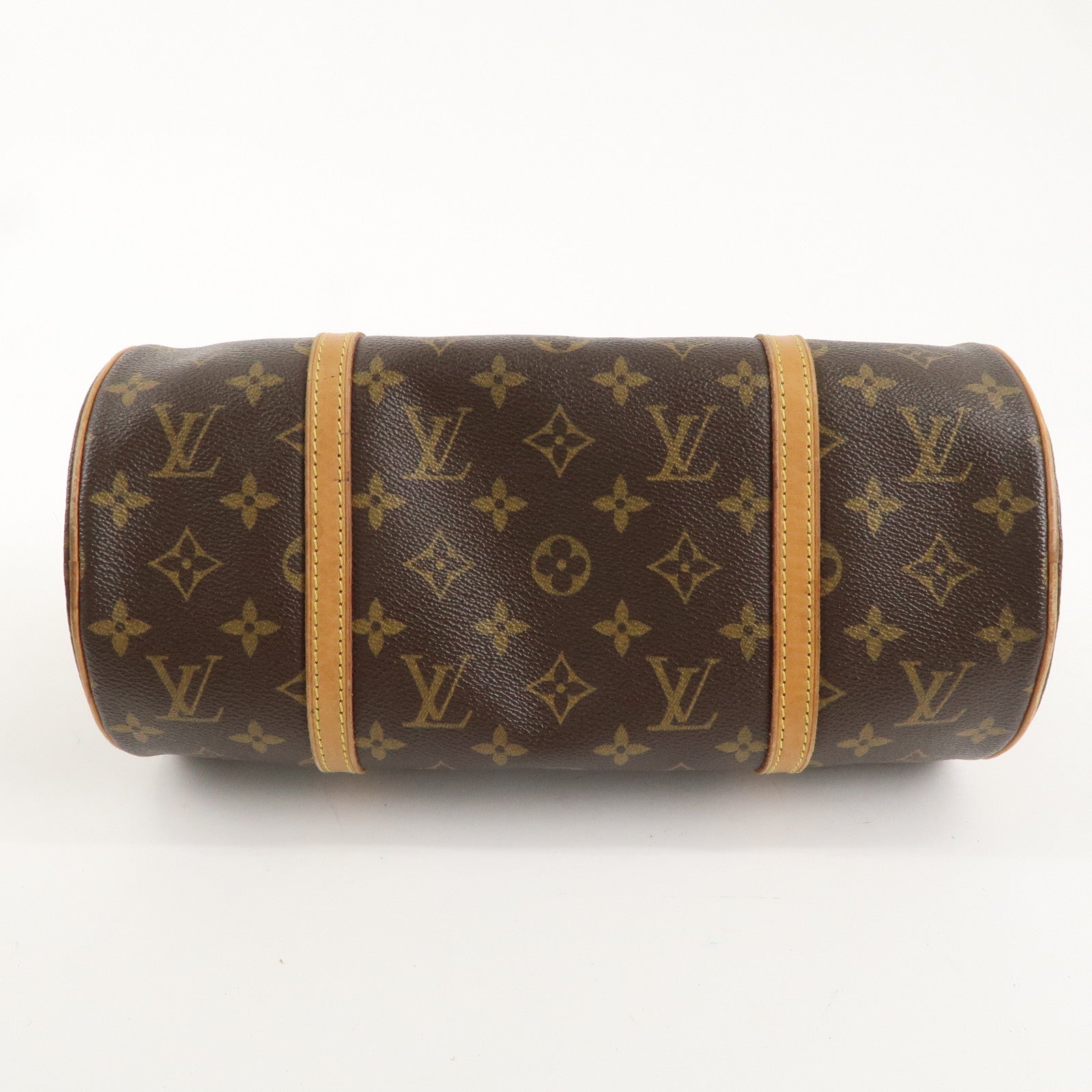 Louis Vuitton Monogram Papillon 30 Hand Bag Brown M51385