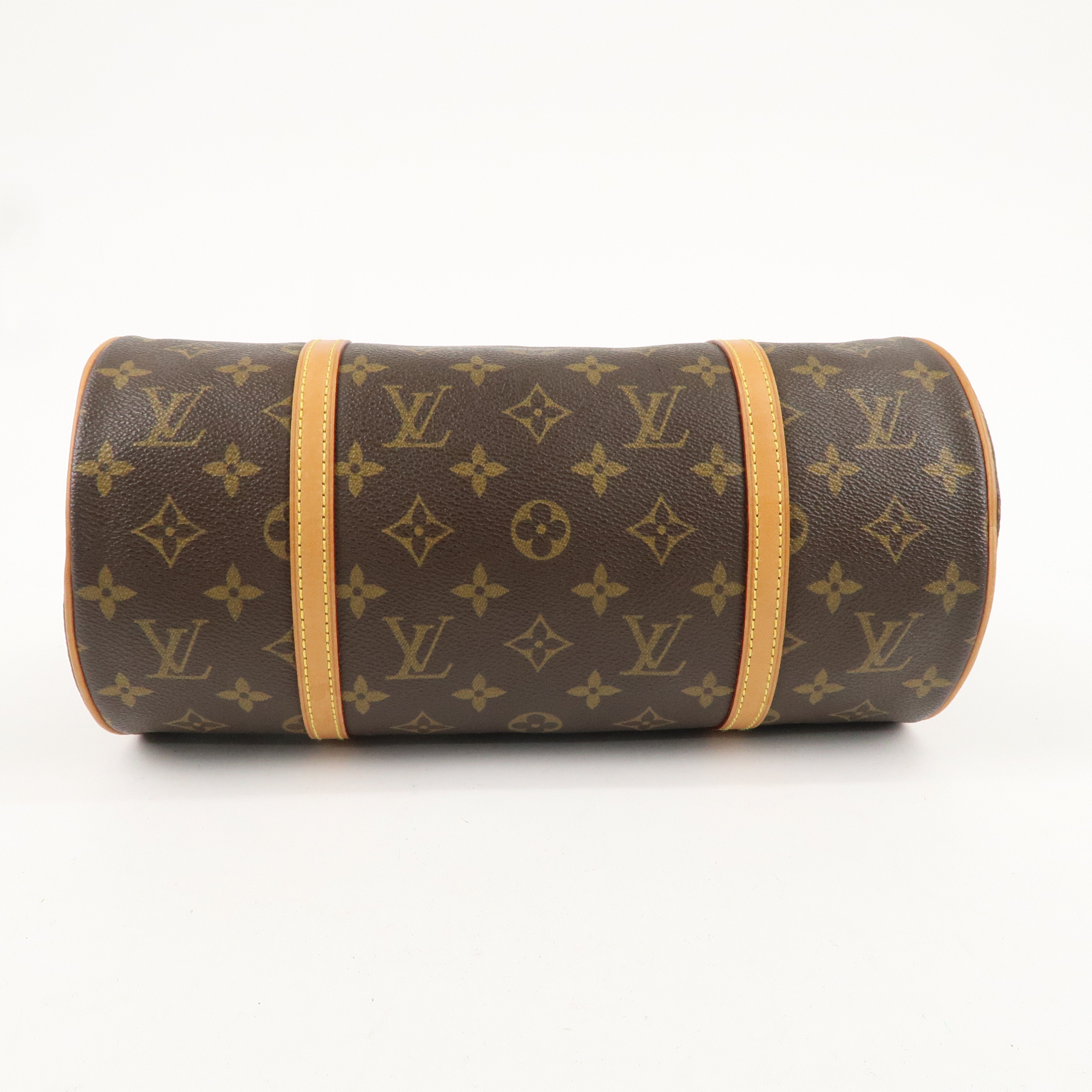 Louis Vuitton Monogram Papillon 30 Hand Bag 
Pouch Brown M51385