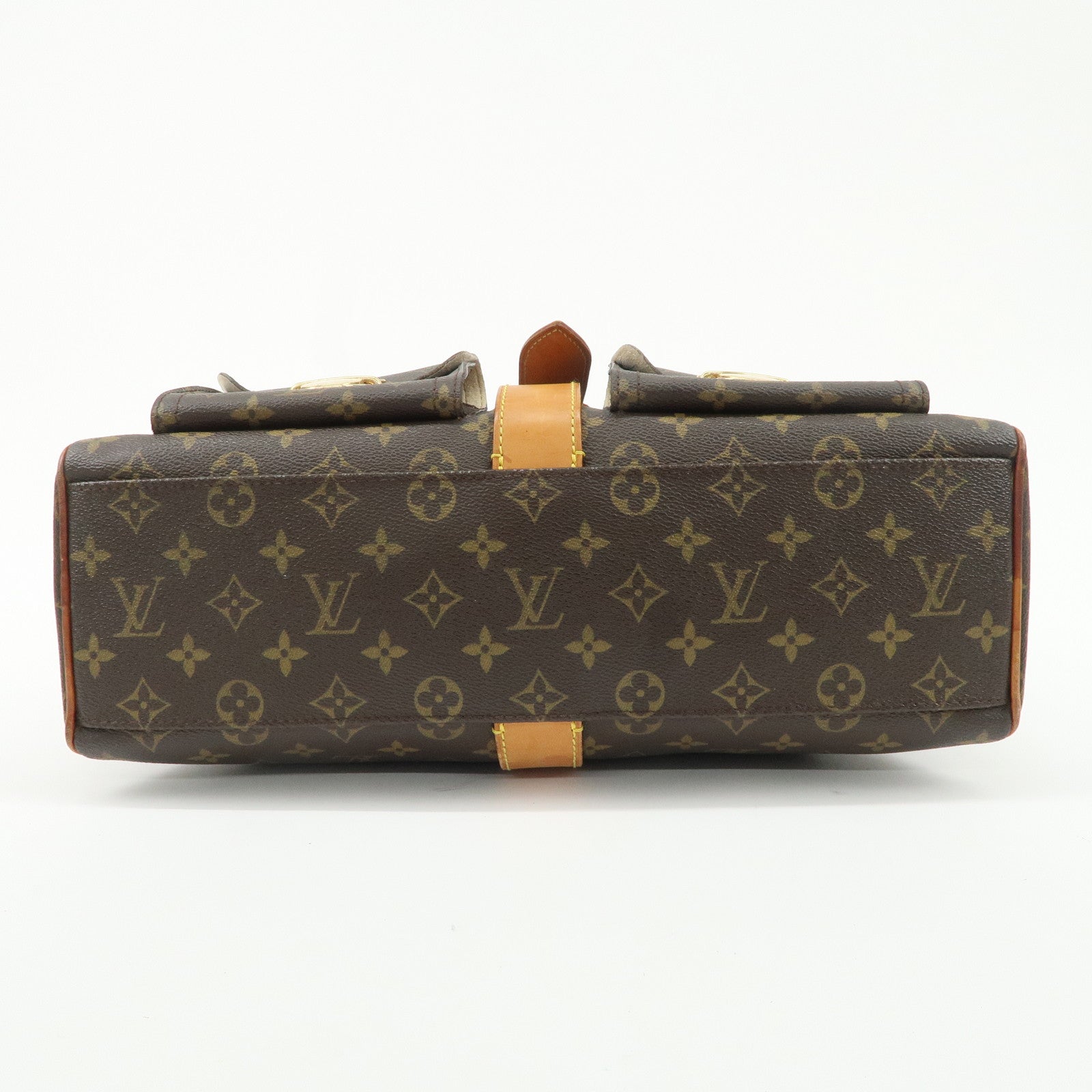 Louis Vuitton Monogram Manhattan GM Hand Bag Brown M40025 Used