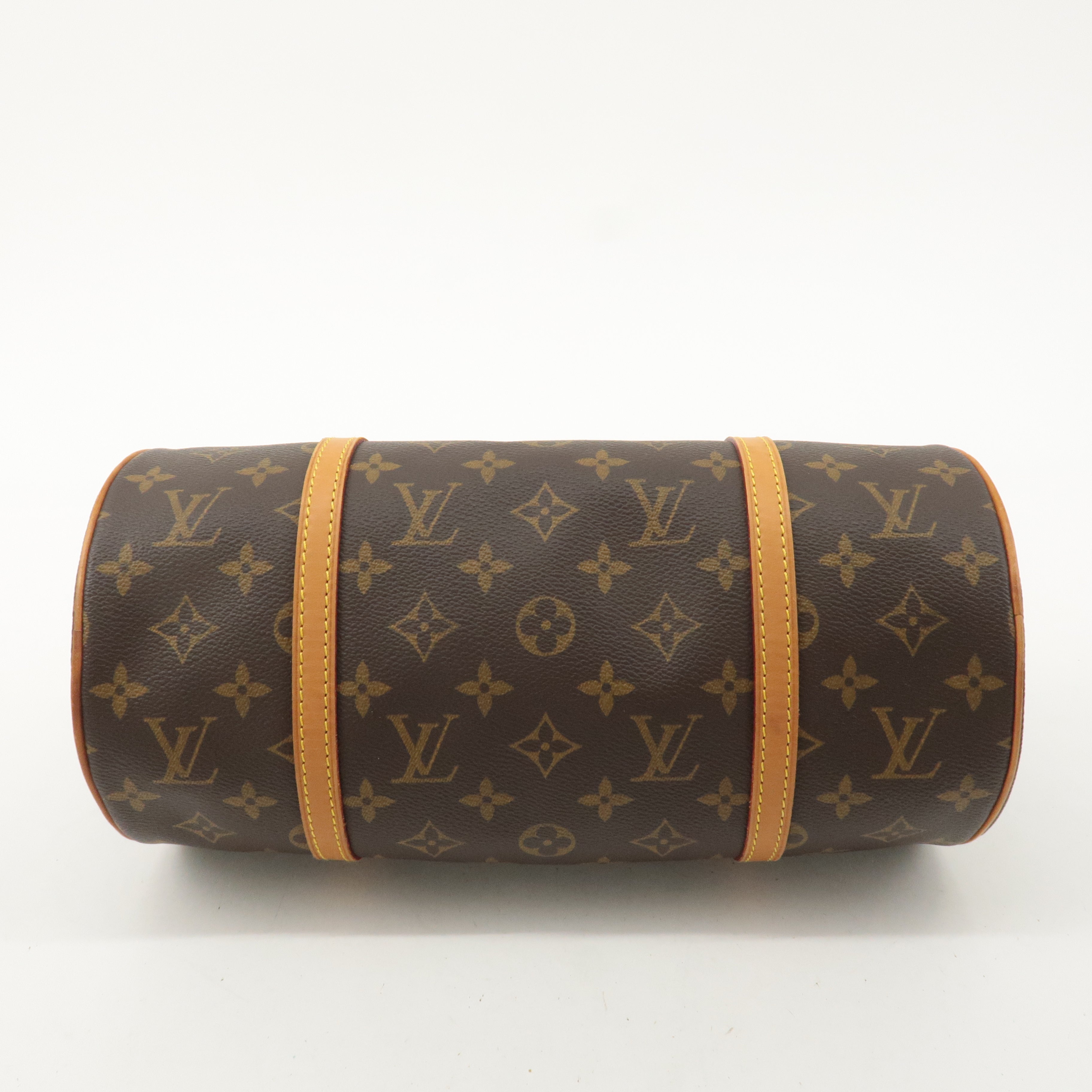 Louis Vuitton Monogram Papillon 30 Hand Bag 
Pouch Brown M51385