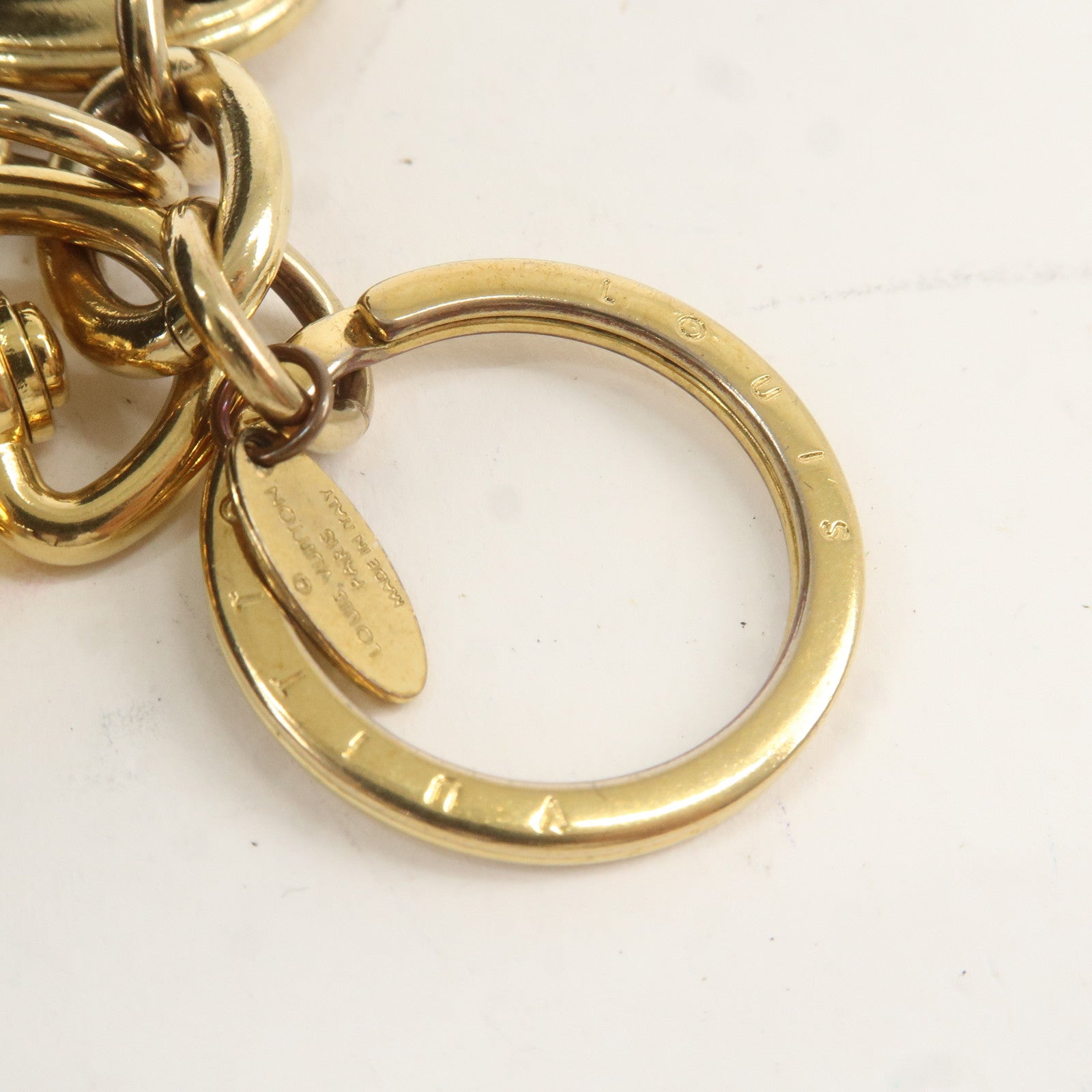 Louis Vuitton Porte Cles Maison Bag Charm Key Charm Gold M65086