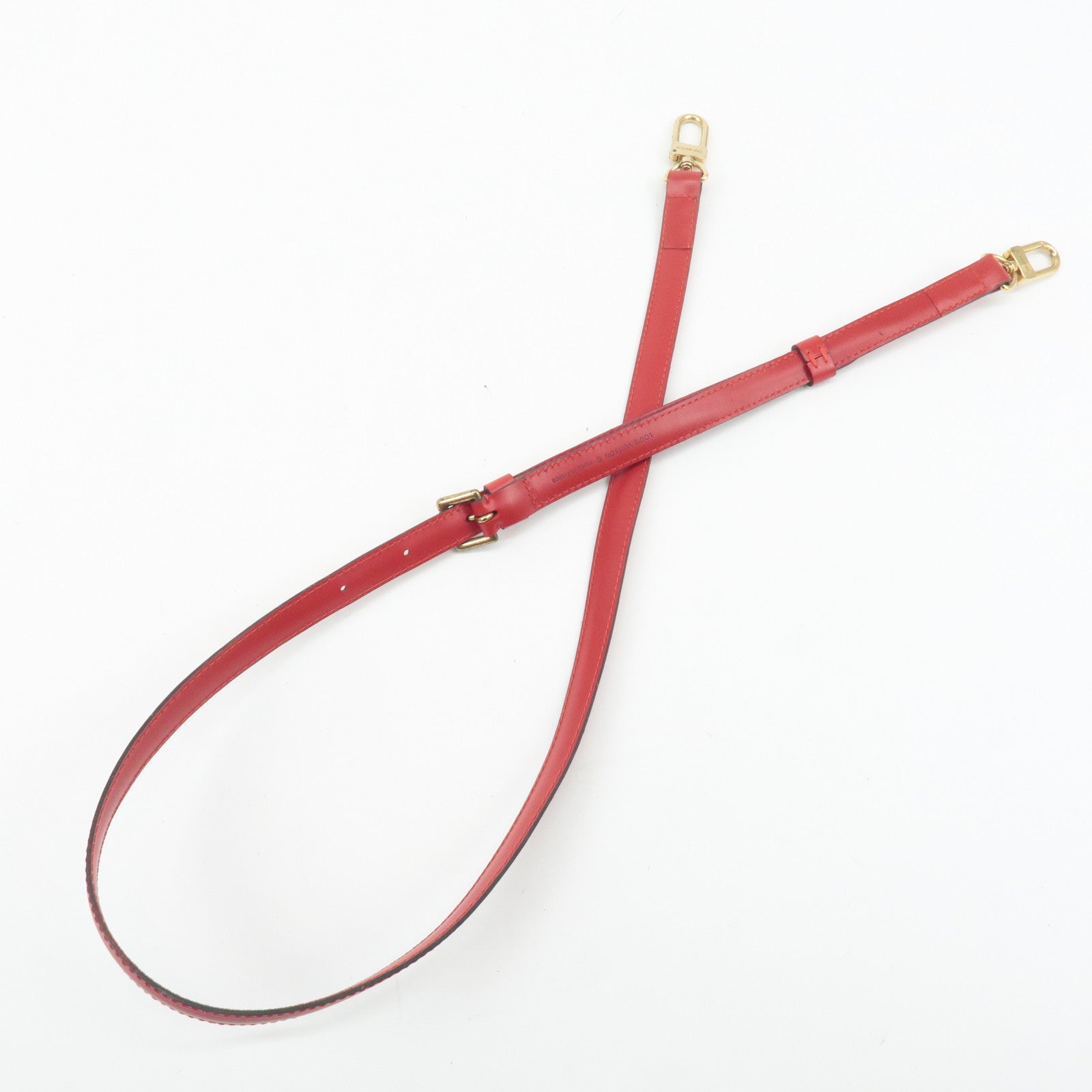 Louis Vuitton Adjustable Shoulder Strap for Epi Bags Castilian Red 120cm Used