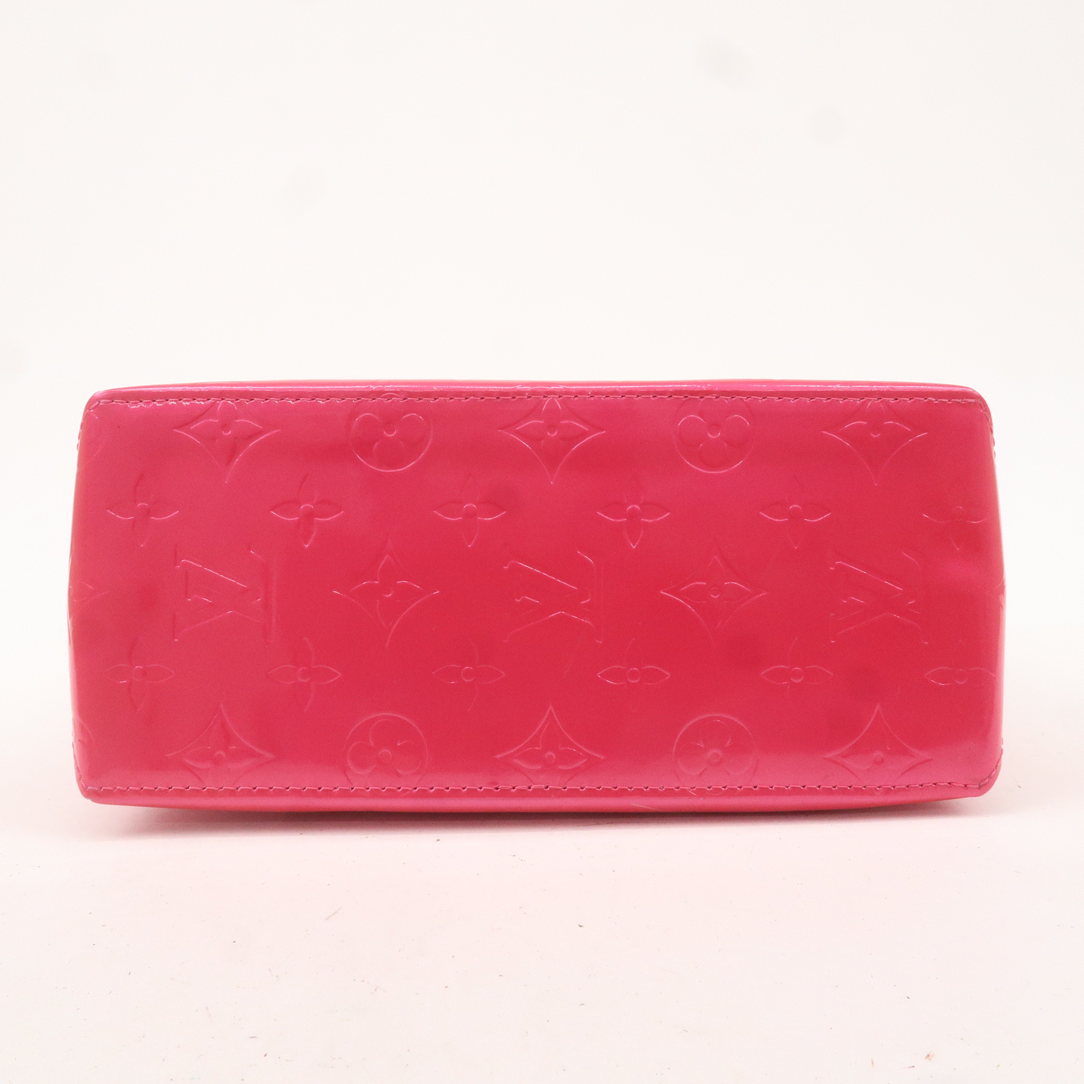 Louis Vuitton Monogram Vernis Lead PM Hand Bag Fuchsia Pink M91221