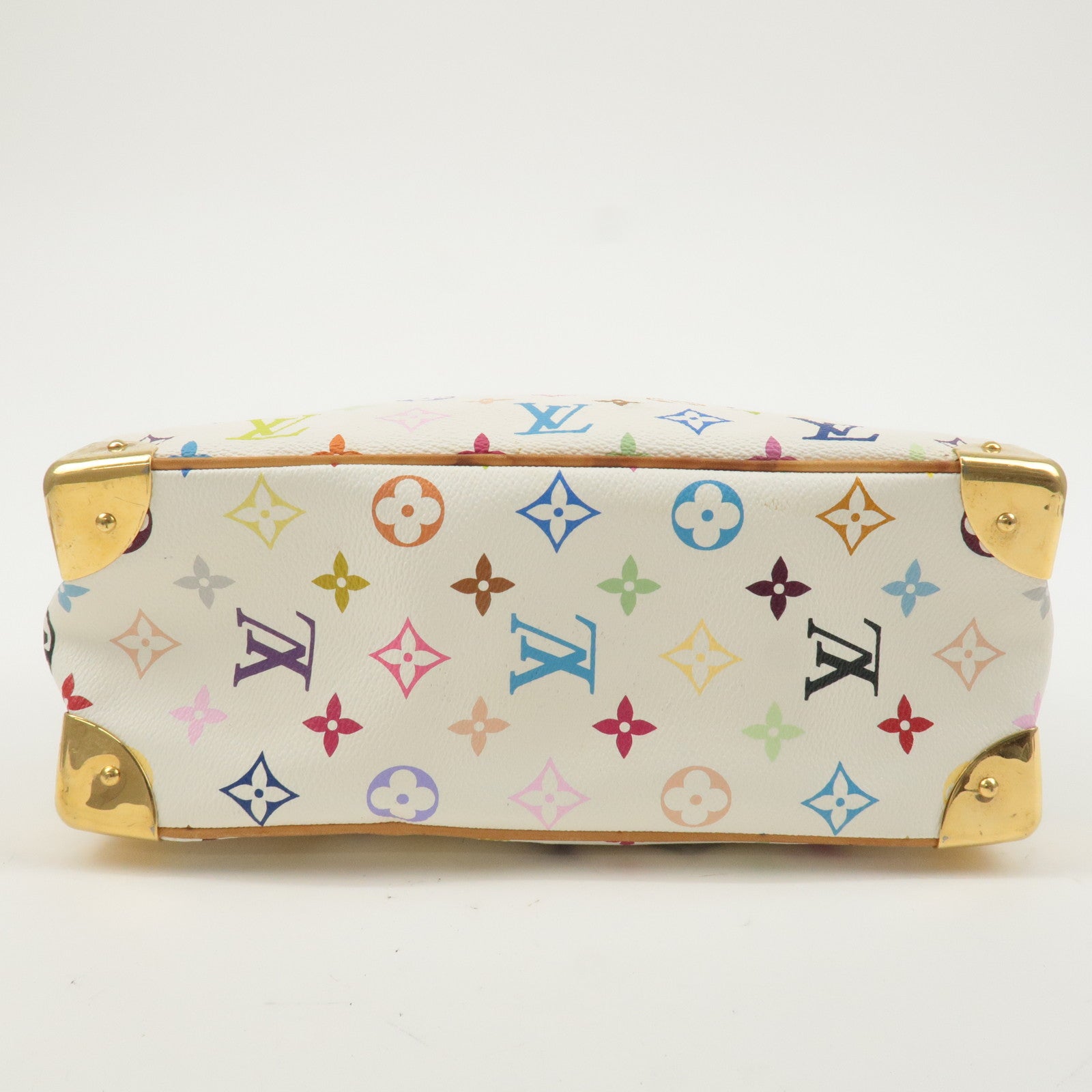 Louis Vuitton Monogram Multi Color Trouville Hand Bag Blanc M92663