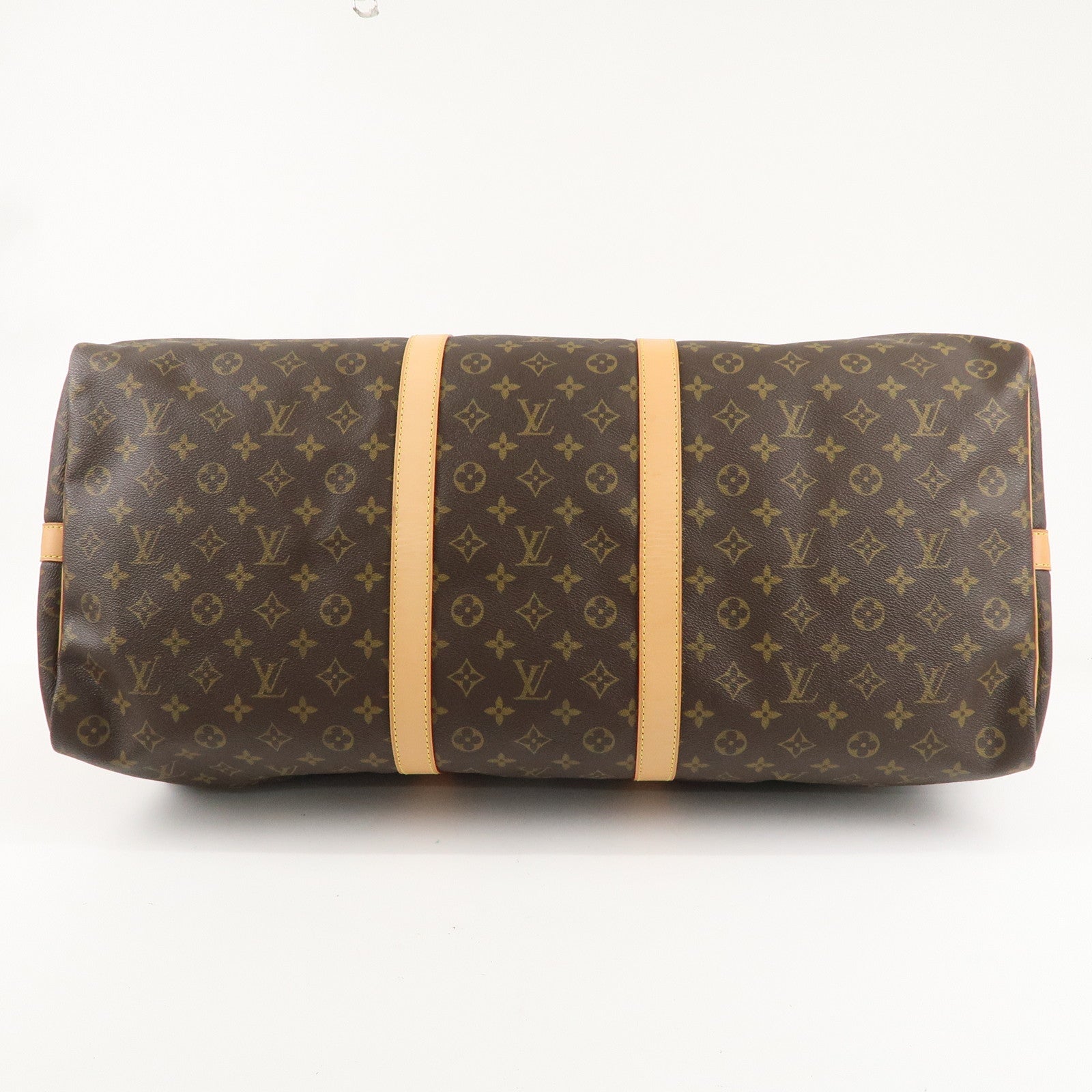 Louis Vuitton Monogram Keep All Bandouliere 60 Bag Brown M41412