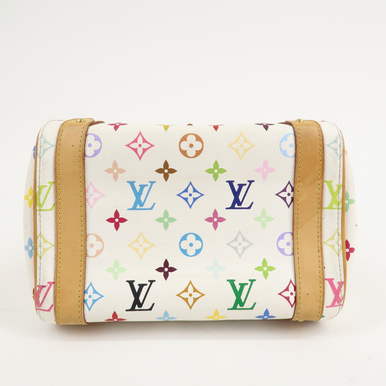 Louis Vuitton Monogram Multi Color Priscilla Hand Bag Blanc M40096 Used