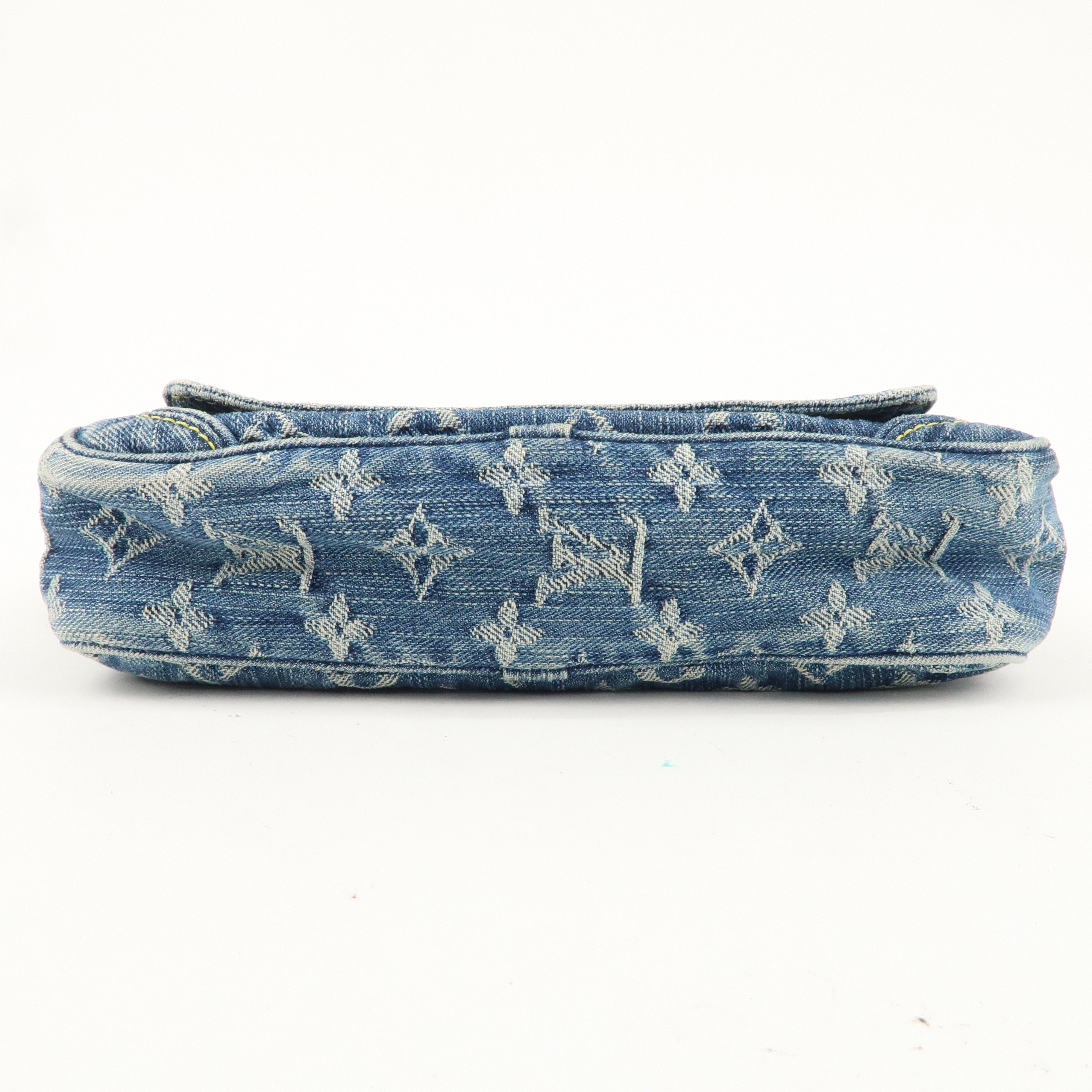 Louis Vuitton Monogram Denim Bum Bag Waist Bag Blue M95347