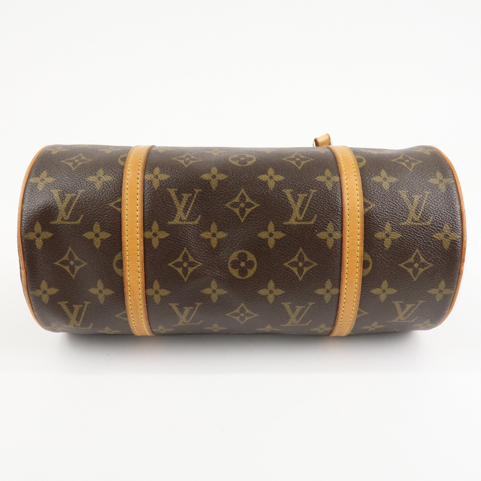 Louis Vuitton Monogram Papillon 30 Hand Bag Brown M51385 Used