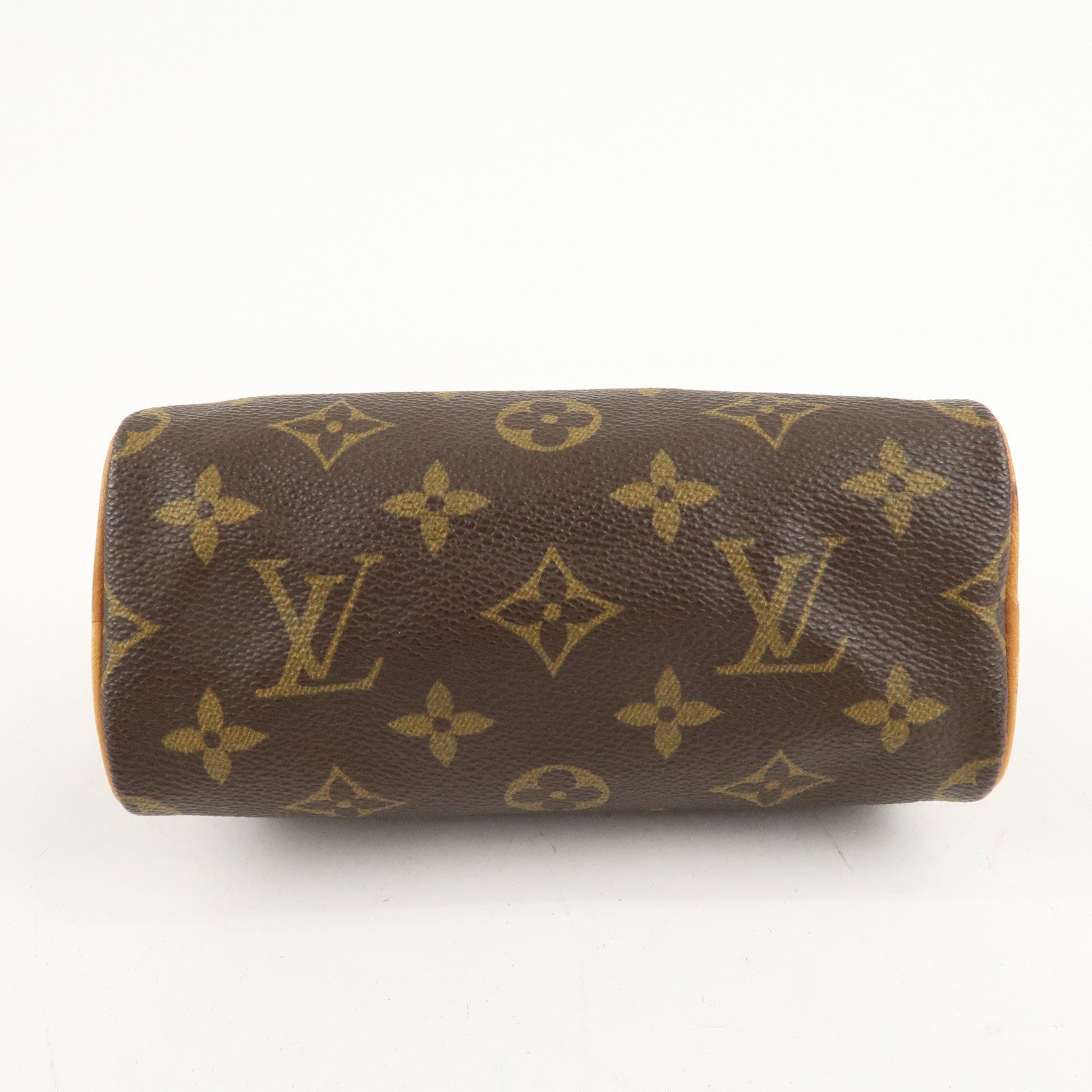 Louis Vuitton Monogram Mini Speedy Hand Bag Brown M41534 Used