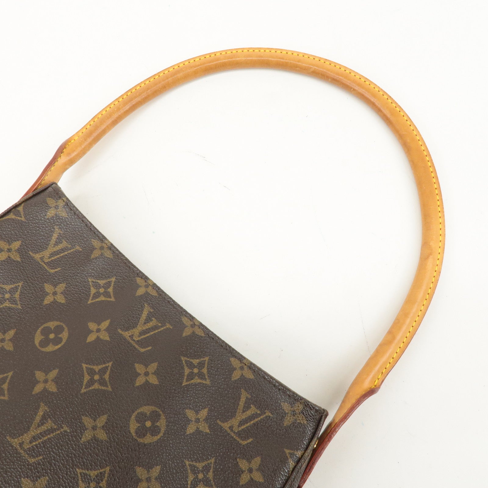 Louis Vuitton Monogram Looping MM Shoulder Bag Brown M51146