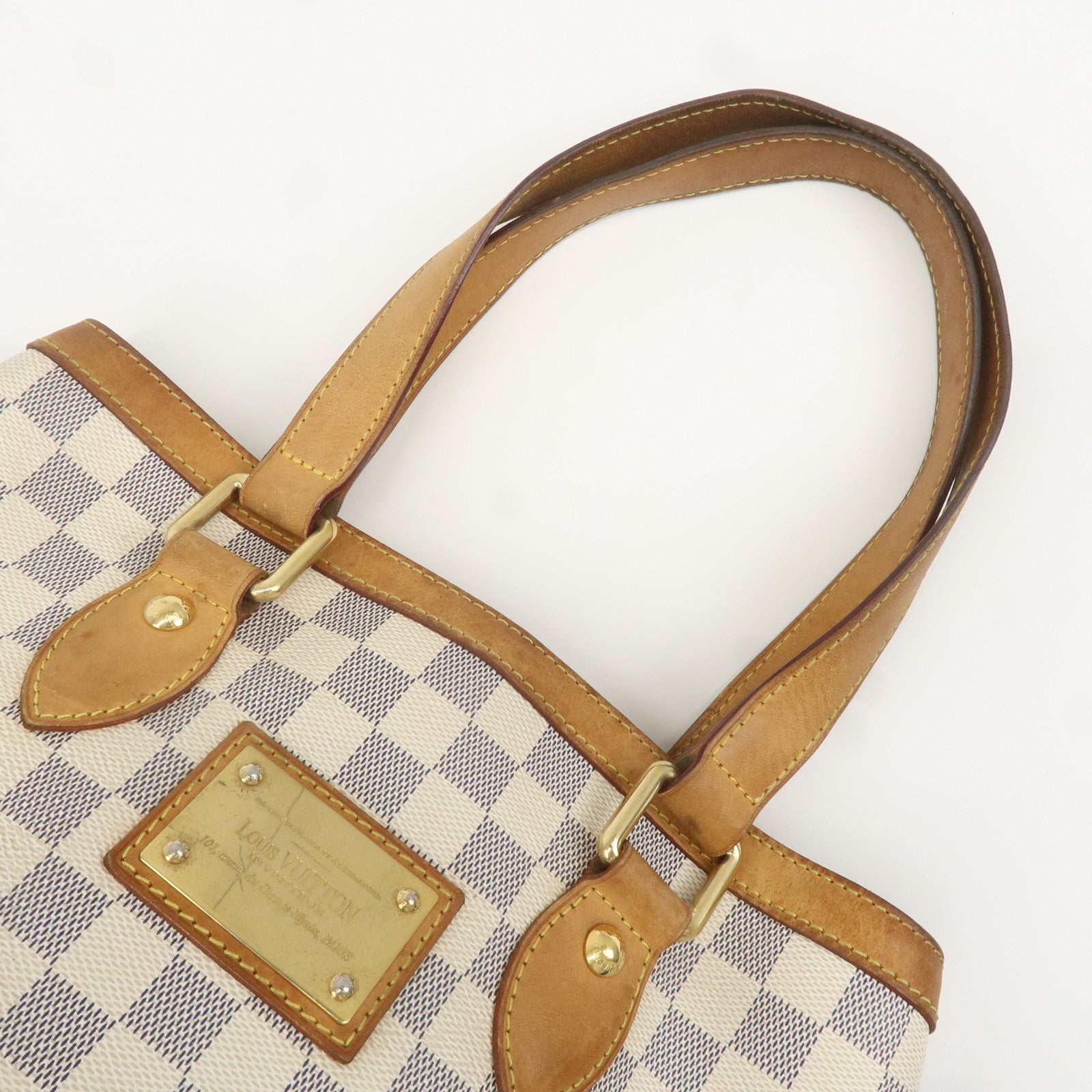 Louis Vuitton Damier Azur Hampstead PM Hand Bag N51207