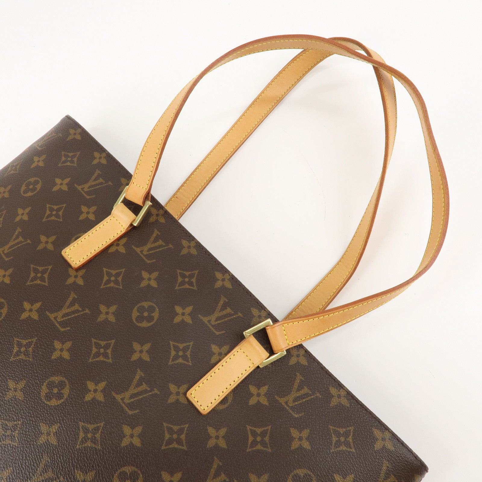 Louis Vuitton Monogram Luco Tote Bag Hand Bag Brown M51155 Used