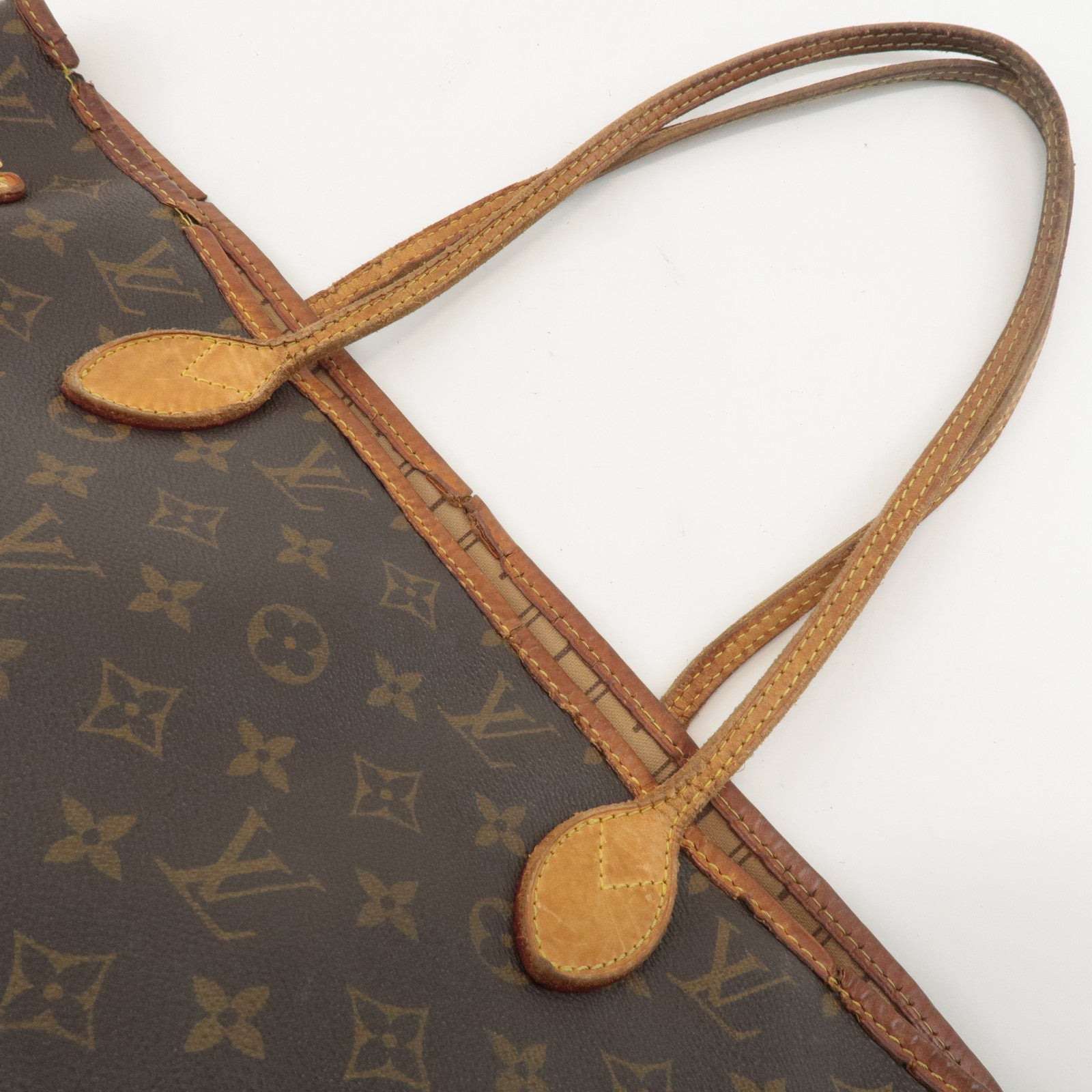 Louis Vuitton Monogram Neverfull MM Tote Bag Brown M40156