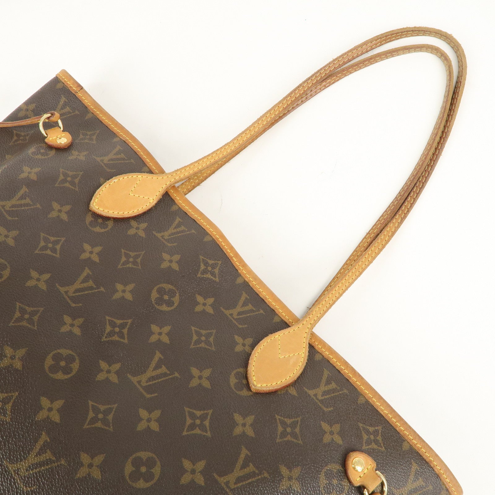 Louis Vuitton Monogram Neverfull MM Tote Bag Brown M40156