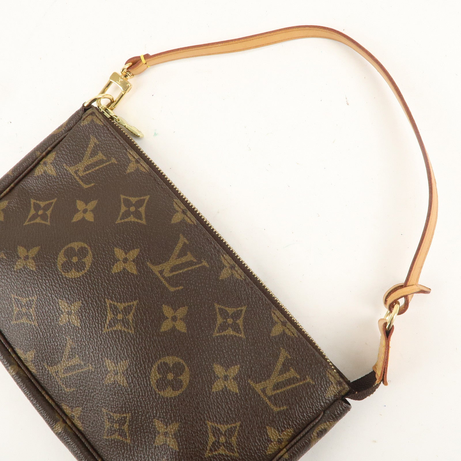 Louis Vuitton Monogram Pochette Accessoir Hand Bag Brown M51980