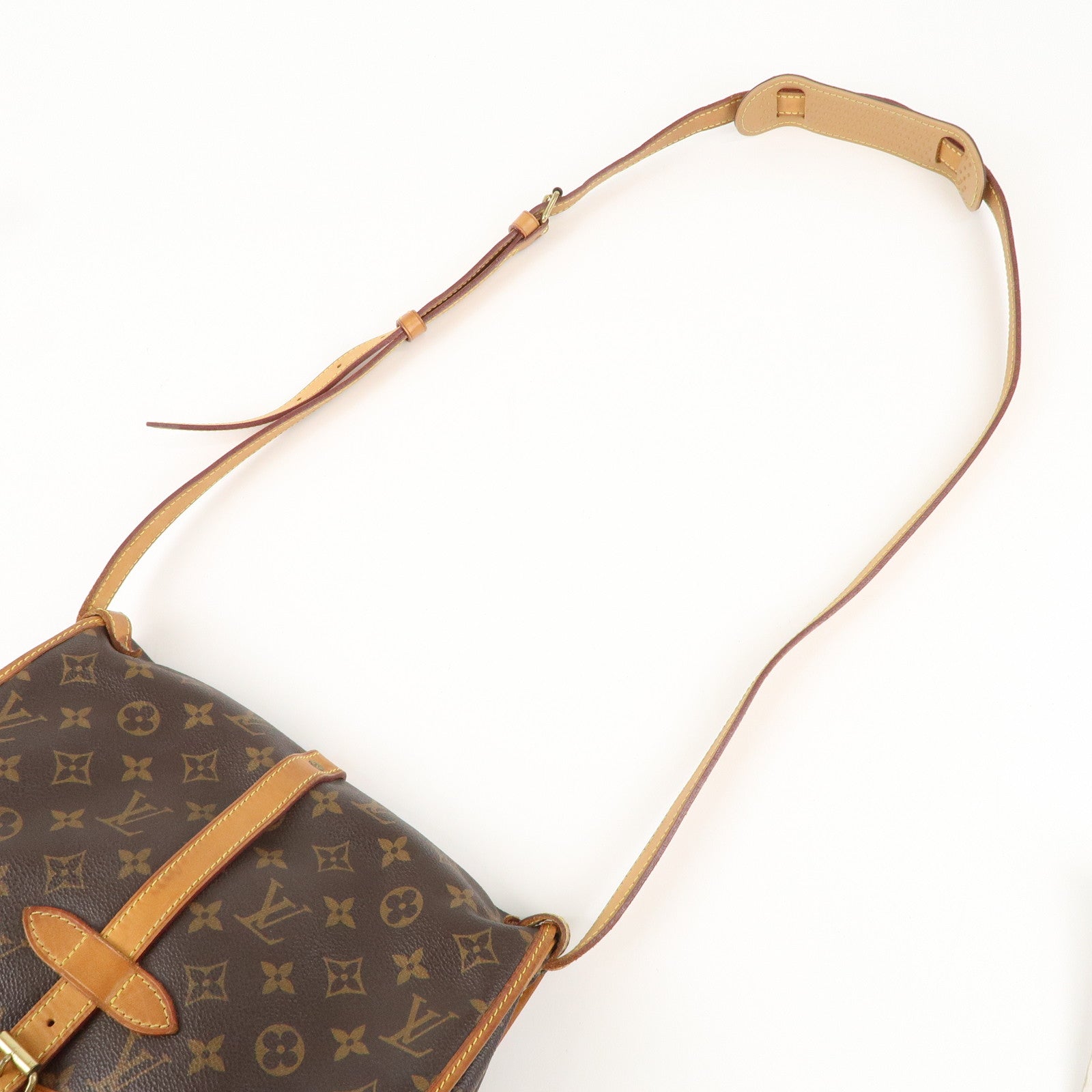 Louis Vuitton Monogram Saumur 30 Crossbody Bag Brown M42256