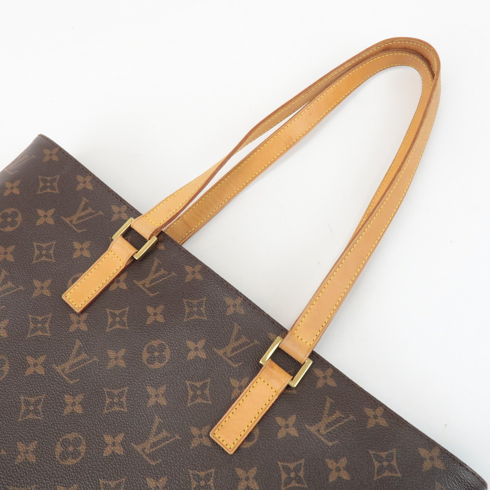 Louis Vuitton Monogram Luco Tote Bag Hand Bag Brown M51155 Used