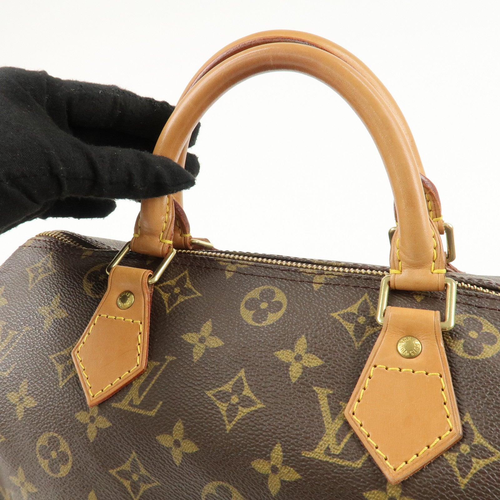 Louis Vuitton Monogram Speedy 30 Hand Bag Boston Bag M41108 Used