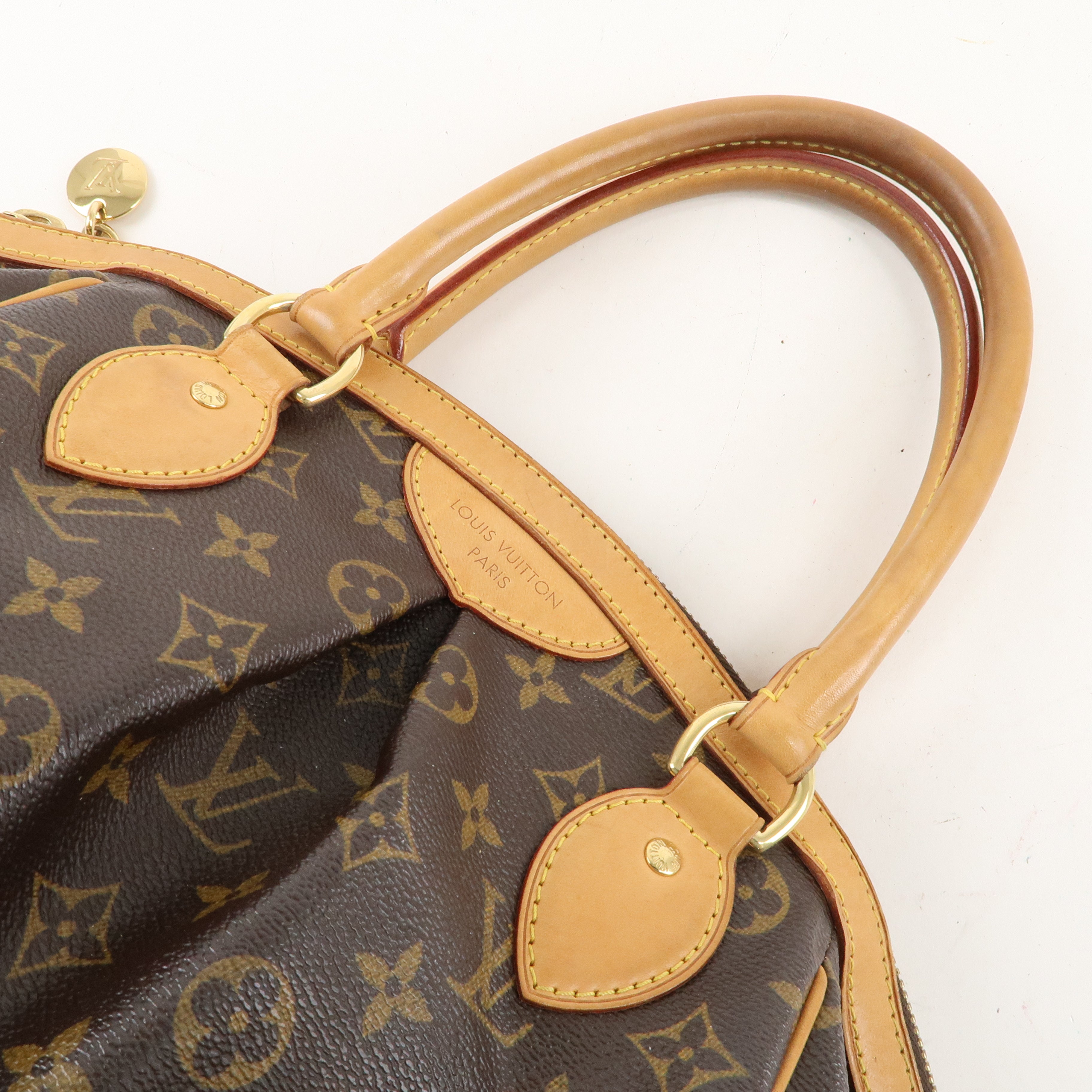 Louis Vuitton Monogram Tivoli PM Hand Bag Brown M40143