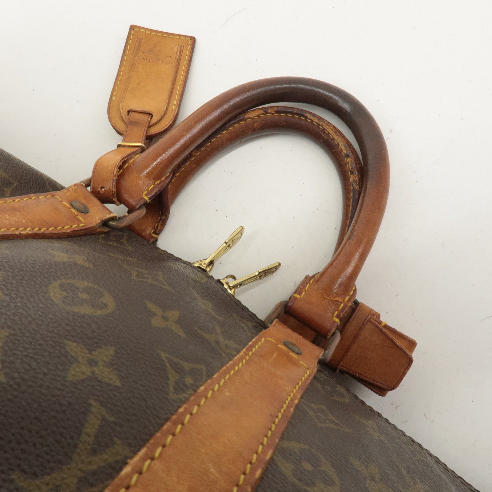 Louis Vuitton Monogram Keep All 45 Boston Bag Brown M41428