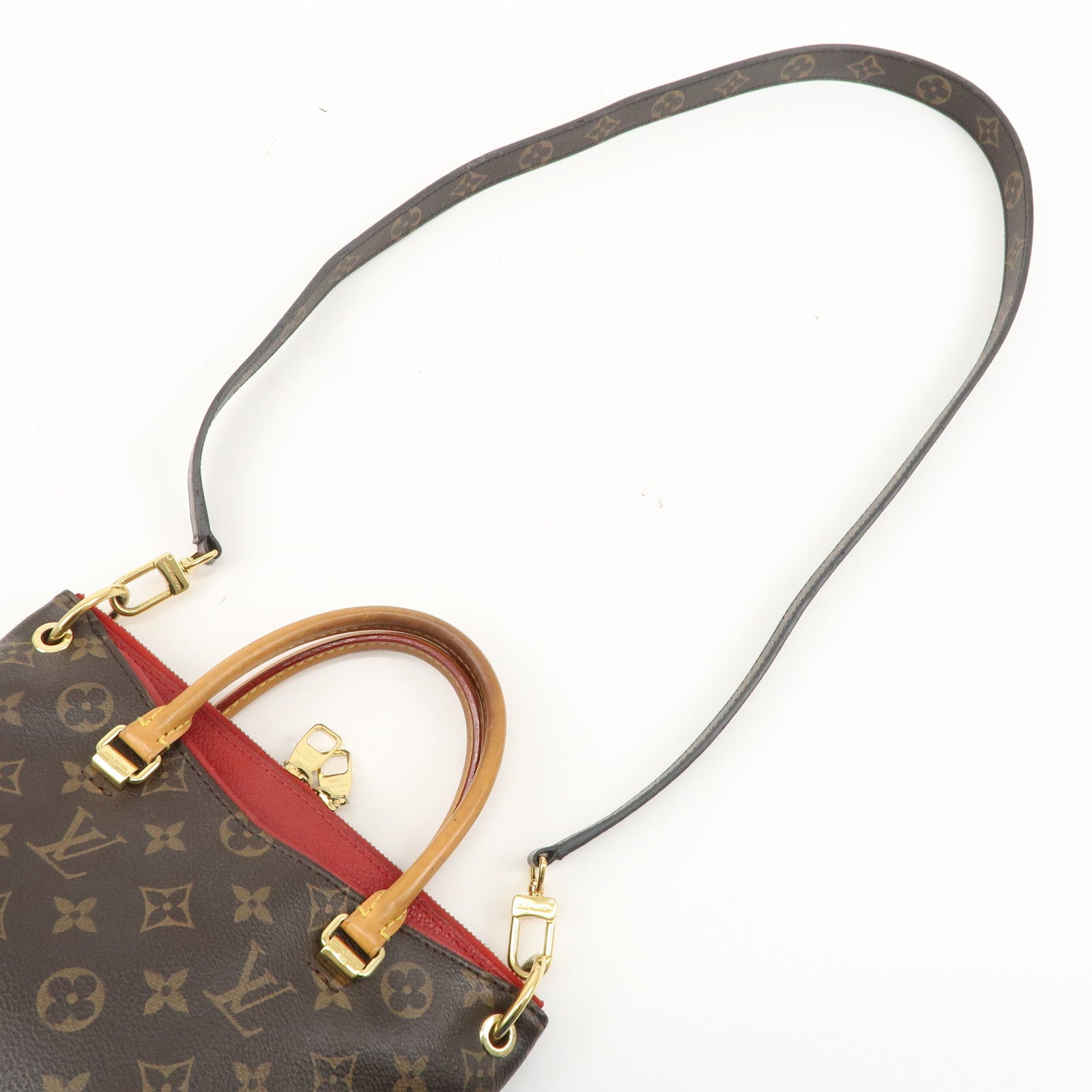 Louis Vuitton MonogramPallas BB 2Way Hand Bag Shoulder Bag M41241 Used