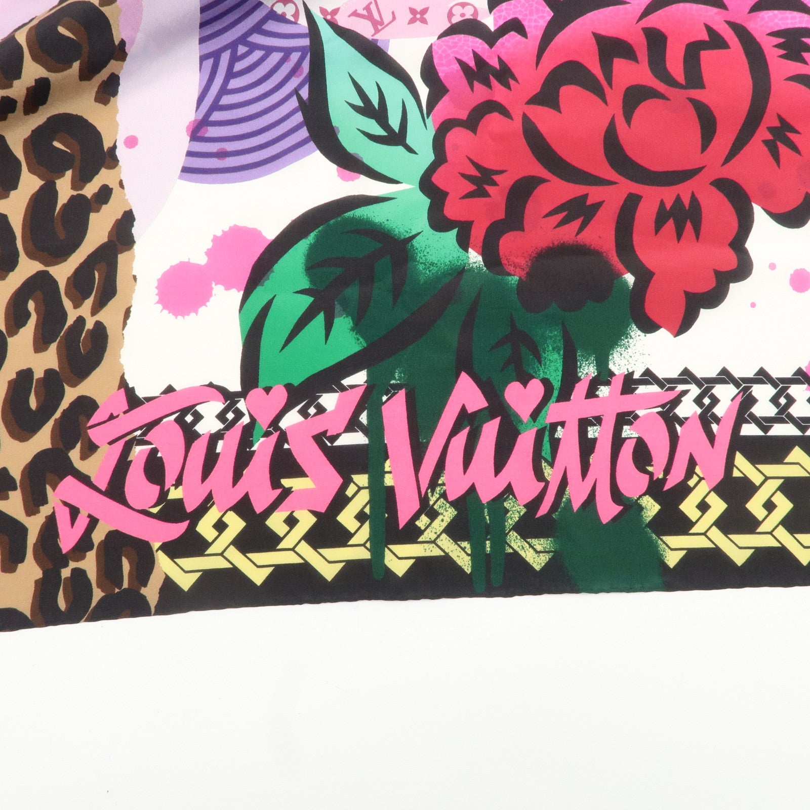 Louis Vuitton Lady Aiko Scarf Japan Limited Multi Color 400505 Used