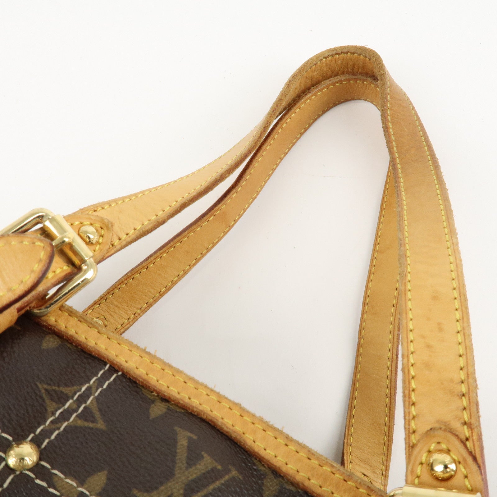 Louis Vuitton Monogram Rivet Hand Bag Shoulder Bag M40140 Used