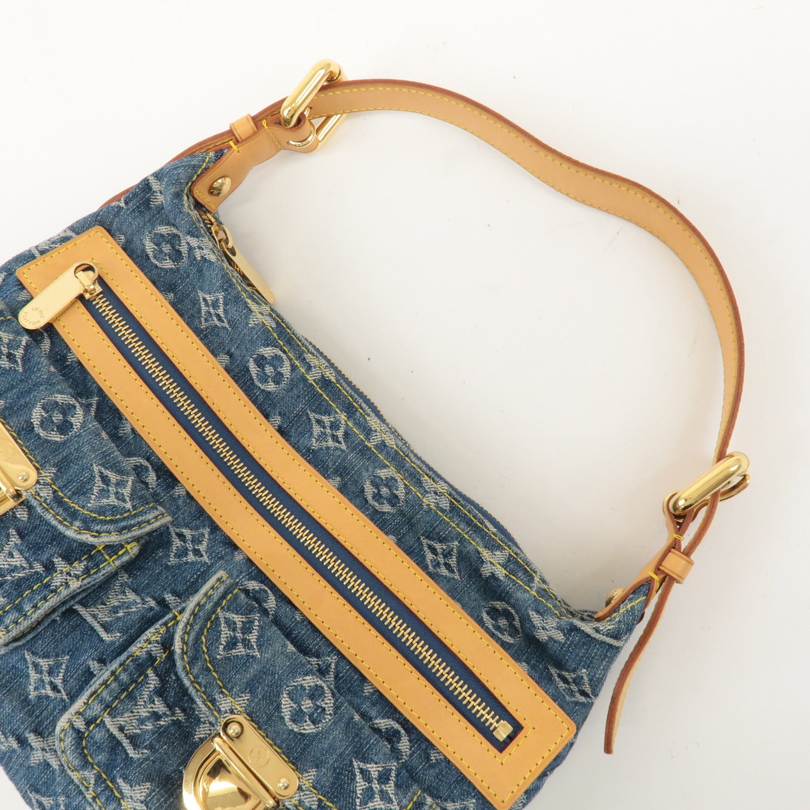 Louis Vuitton Monogram Denim Baggy PM Shoulder Bag M95049