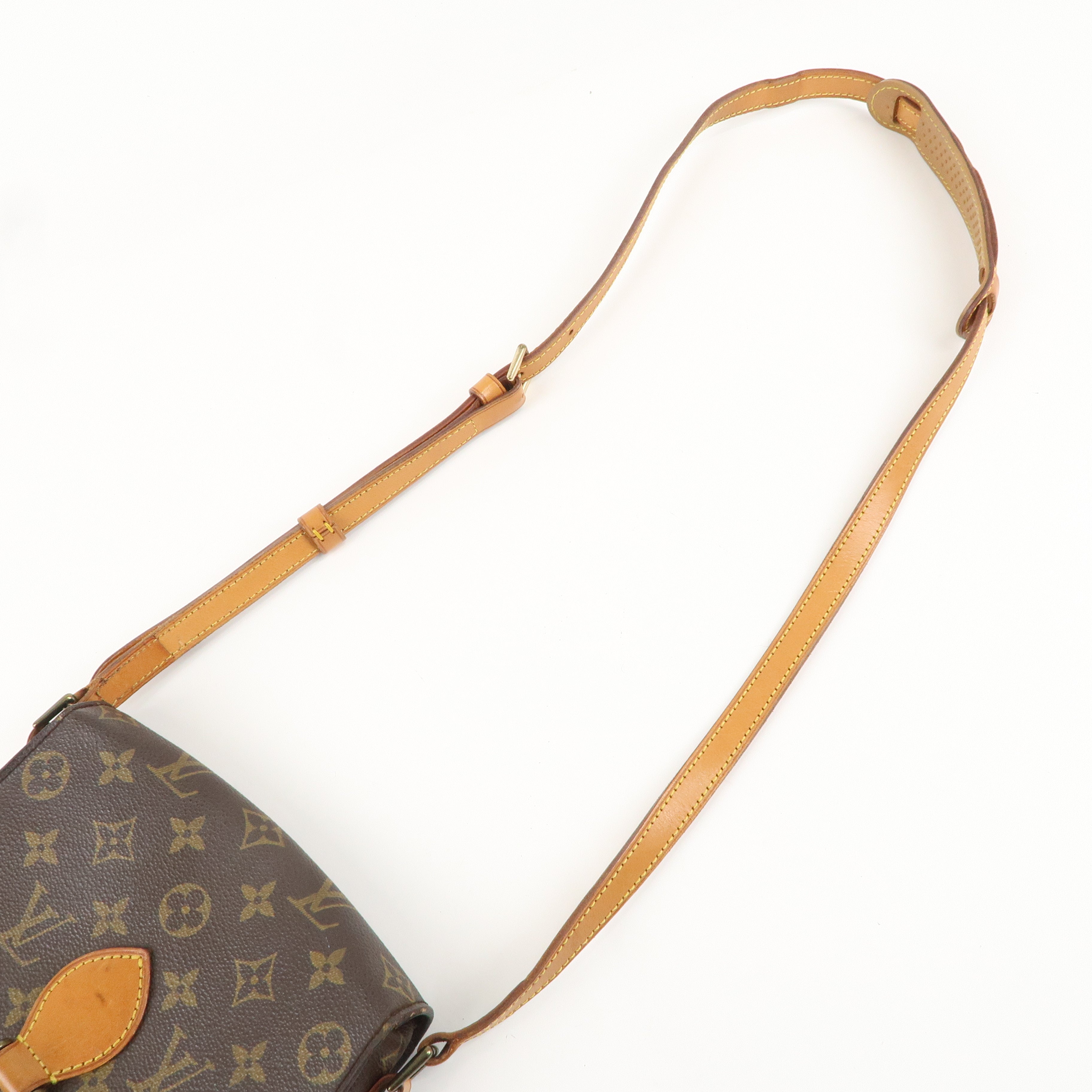 Louis Vuitton Monogram Saint Cloud MM Shoulder Bag Brown M51243