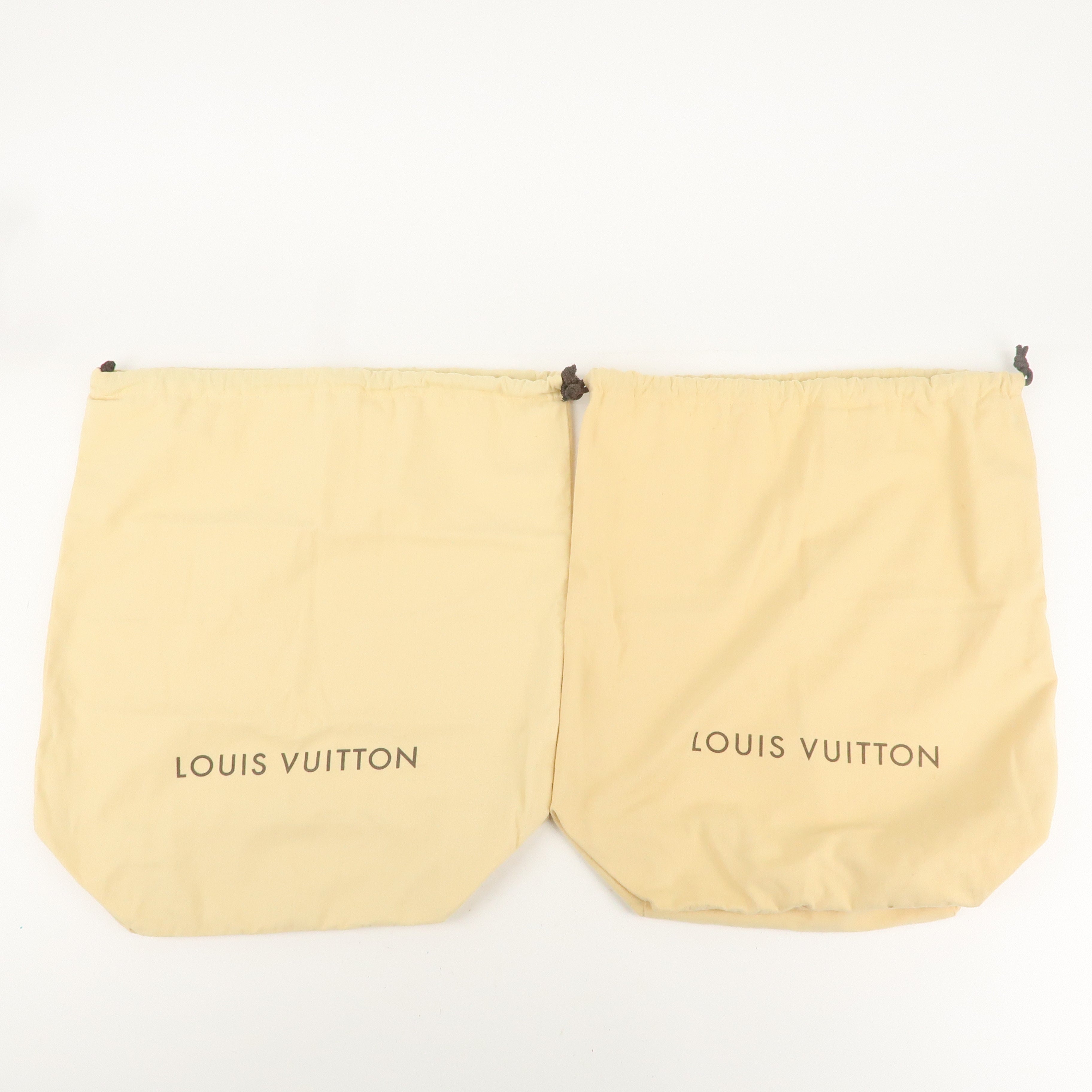 Louis Vuitton Set of 7 Dust Bag Storage Bag Drawstring Beige