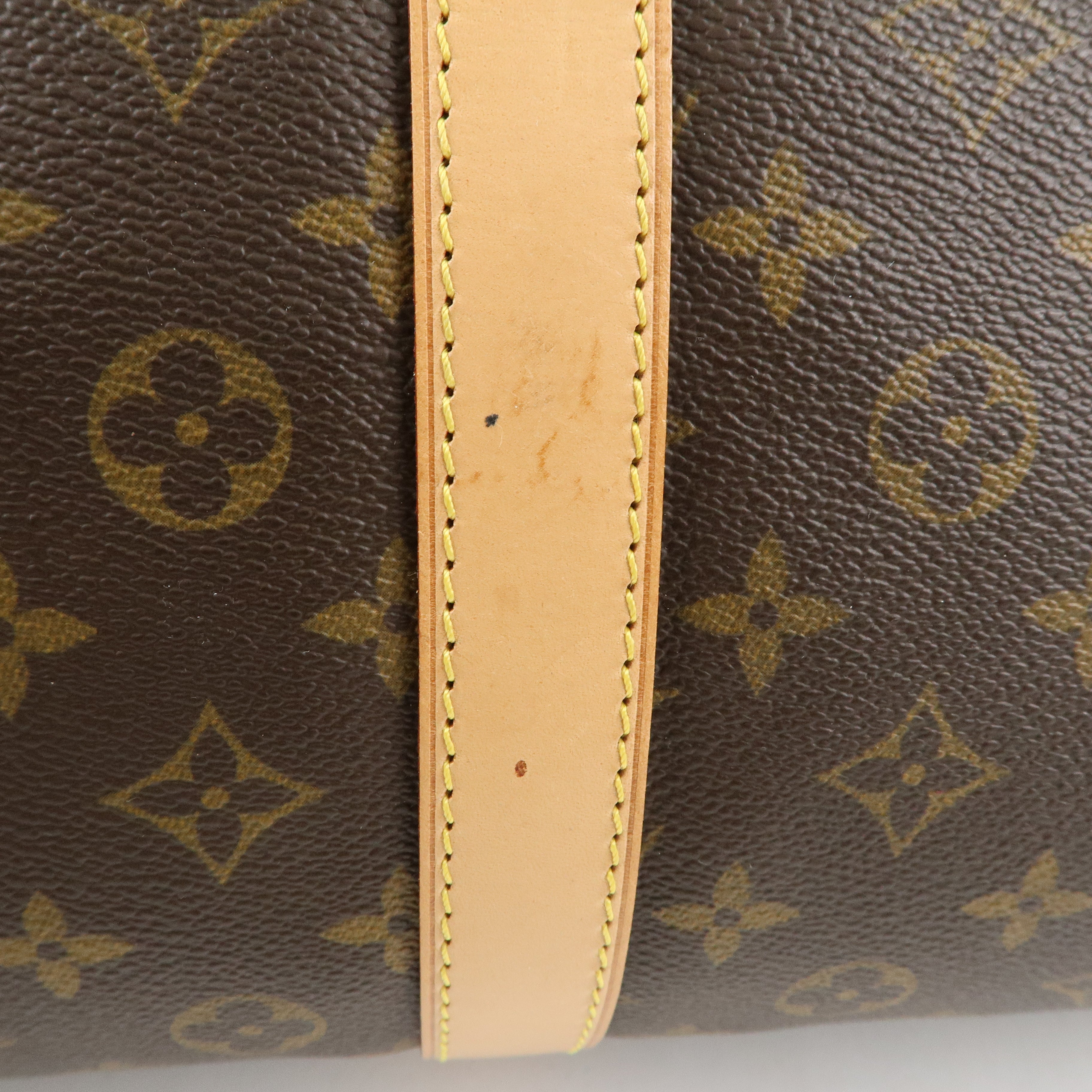 Louis Vuitton Monogram Keepall 60 Boston Bag Brown M42422