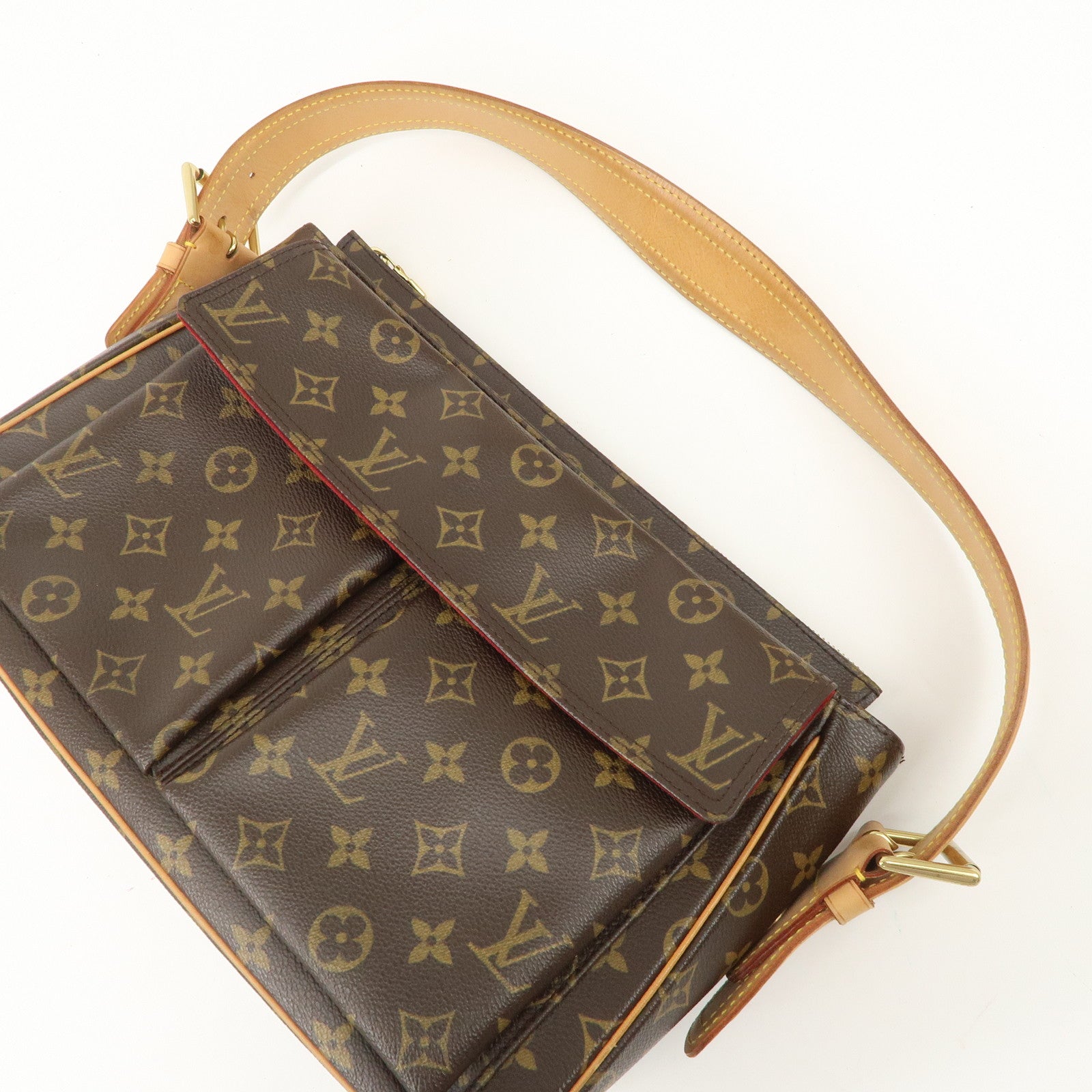 Louis Vuitton Monogram Viva Cite GM Shoulder Bag FA Engraved M51163Used F/S