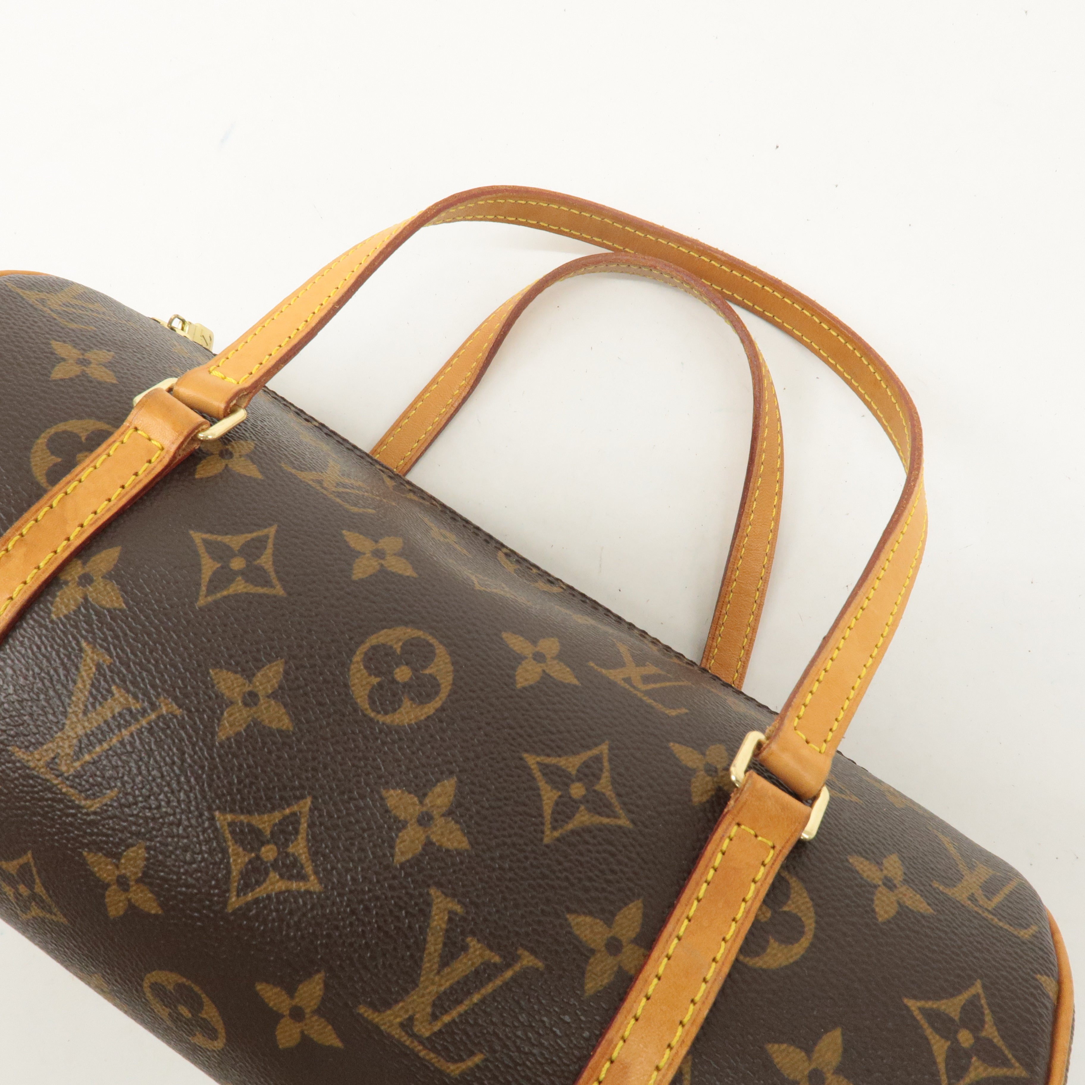 Louis Vuitton Monogram Papillon 26 Hand Bag Brown M51385