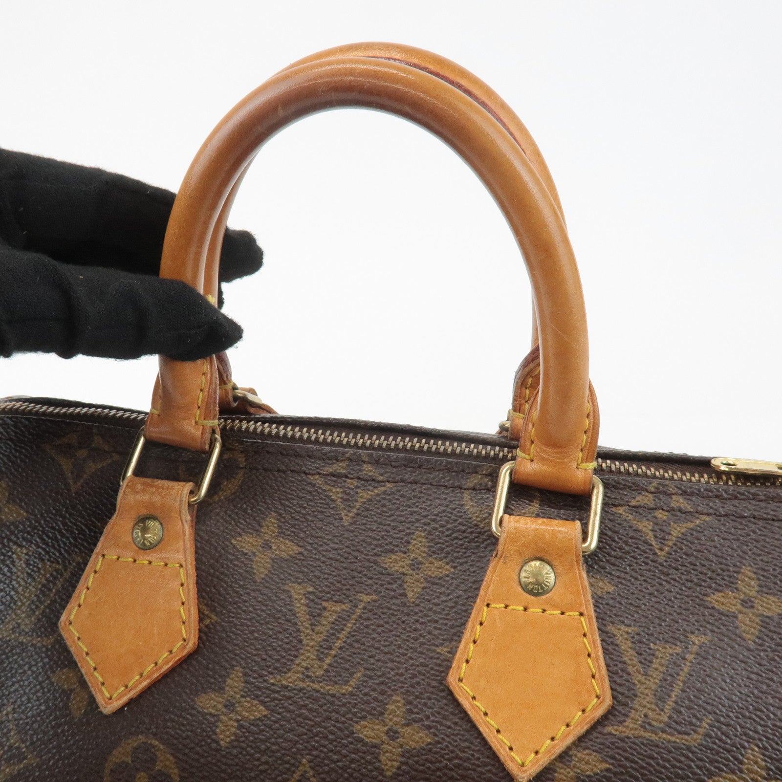 Louis Vuitton Monogram Speedy 25 Hand Bag Boston Bag M41528 Used