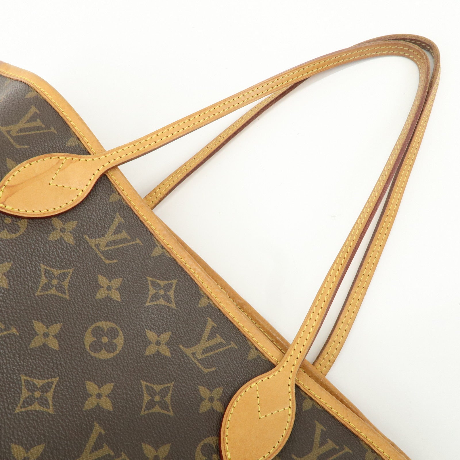 Louis Vuitton Monogram Neverfull MM Tote Bag Brown M40156 Used