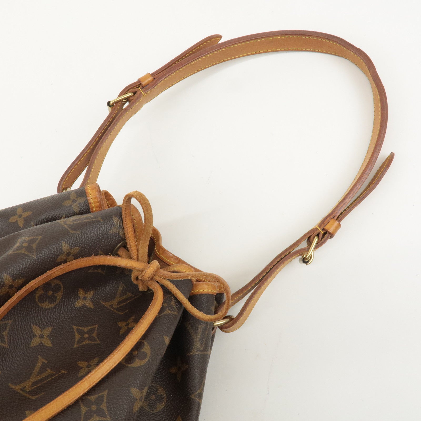 Louis Vuitton Monogram Petit Noe Shoulder Bag Brown M42226