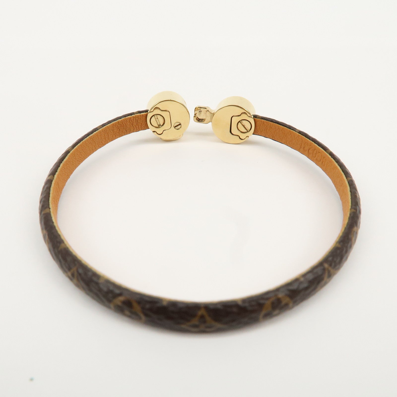 Louis Vuitton Monogram Bracelet Historic Mini 17 Brown M6407 Used