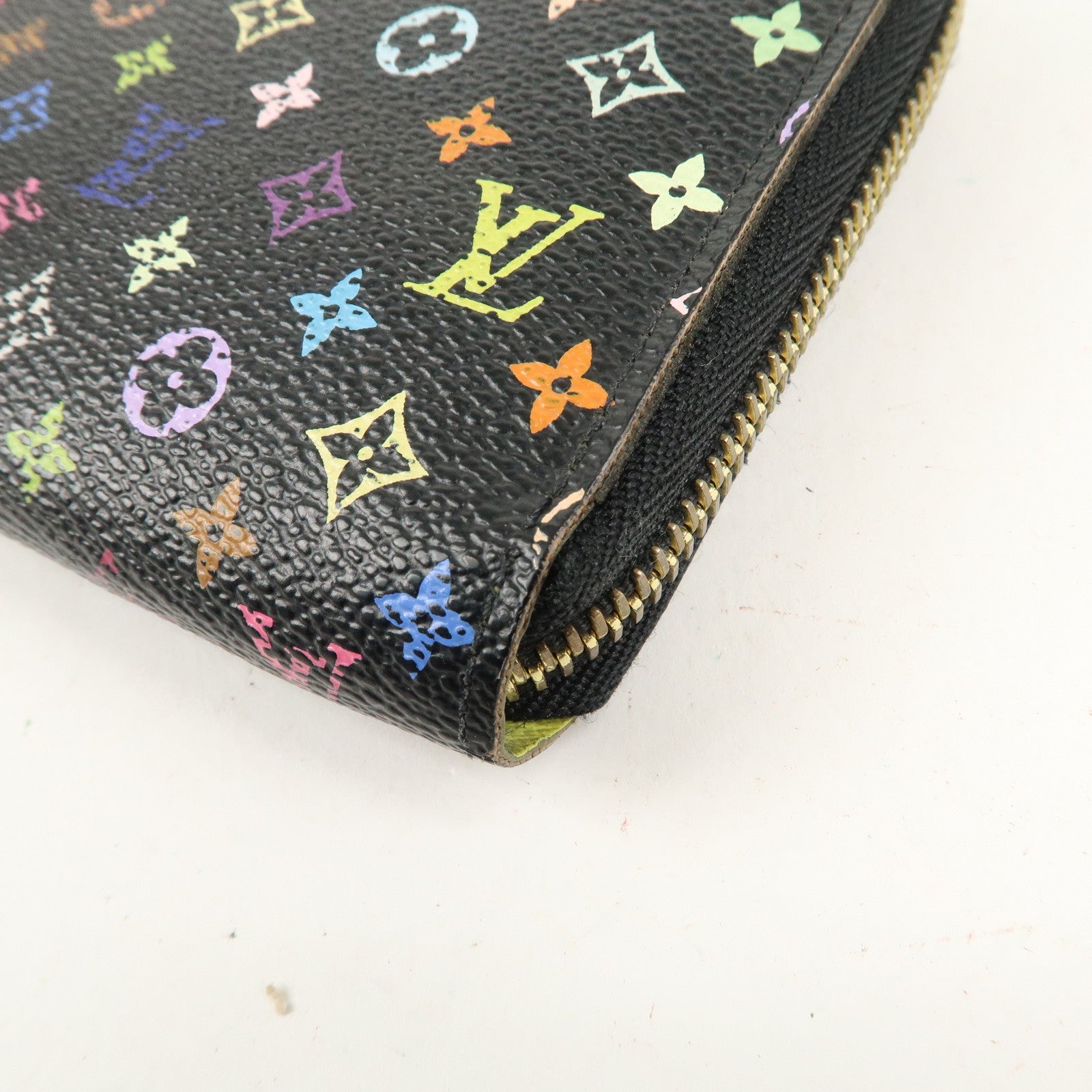 Louis Vuitton Monogram Multi Color Zippy Wallet Noir M60244