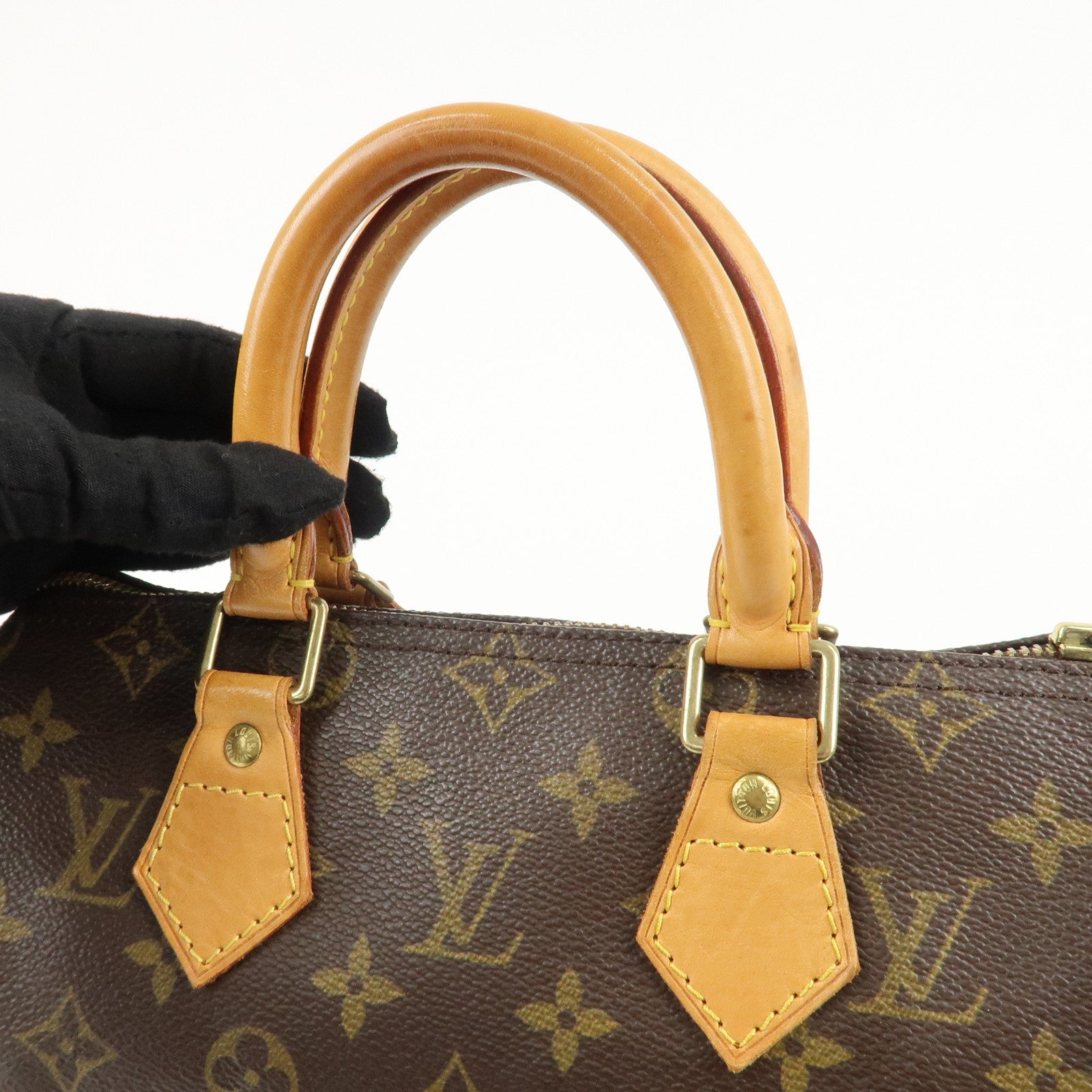 Louis Vuitton Monogram Speedy 25 Hand Bag Boston Bag M41528 Used