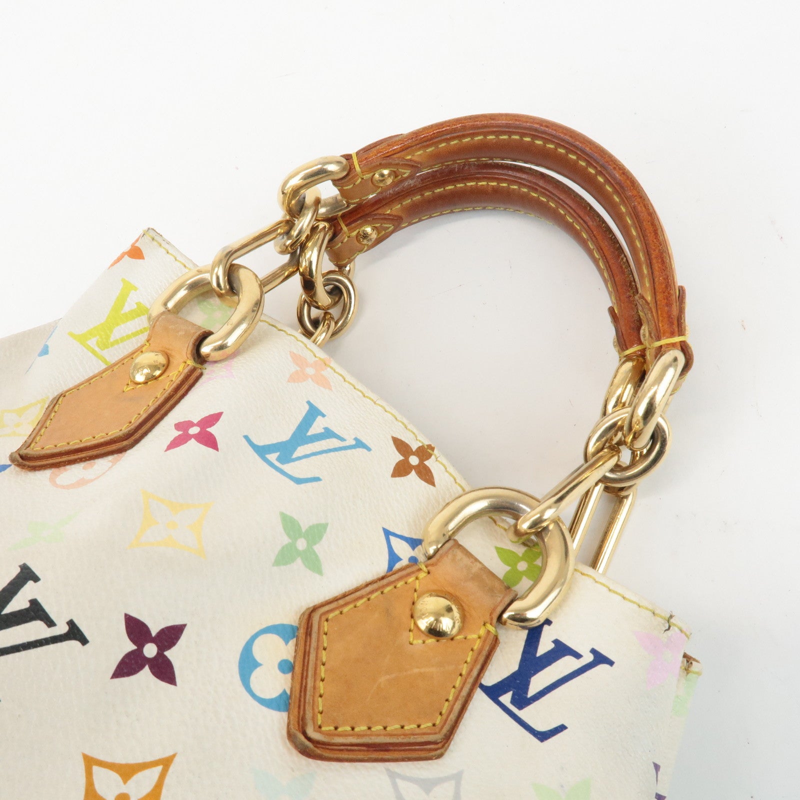 Louis Vuitton Monogram Multicolor Audra Hand Bag Blanc M40047