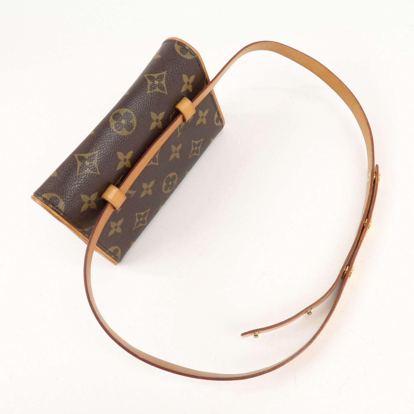 Louis Vuitton Monogram Pochette Florentine Waist Bag BeltXS M51855