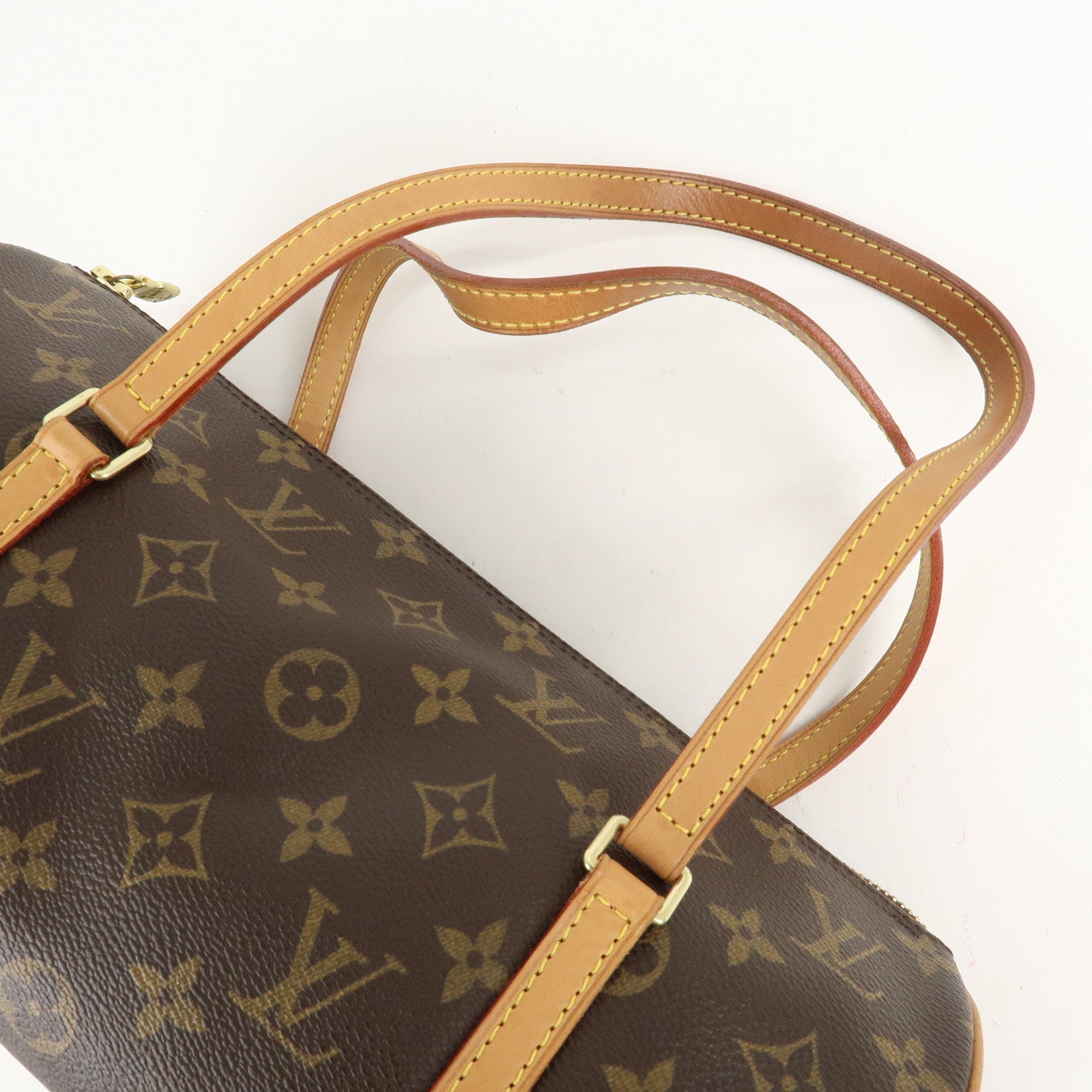 Louis Vuitton Monogram Papillon 30 Hand Bag New Style Brown M51385 Used