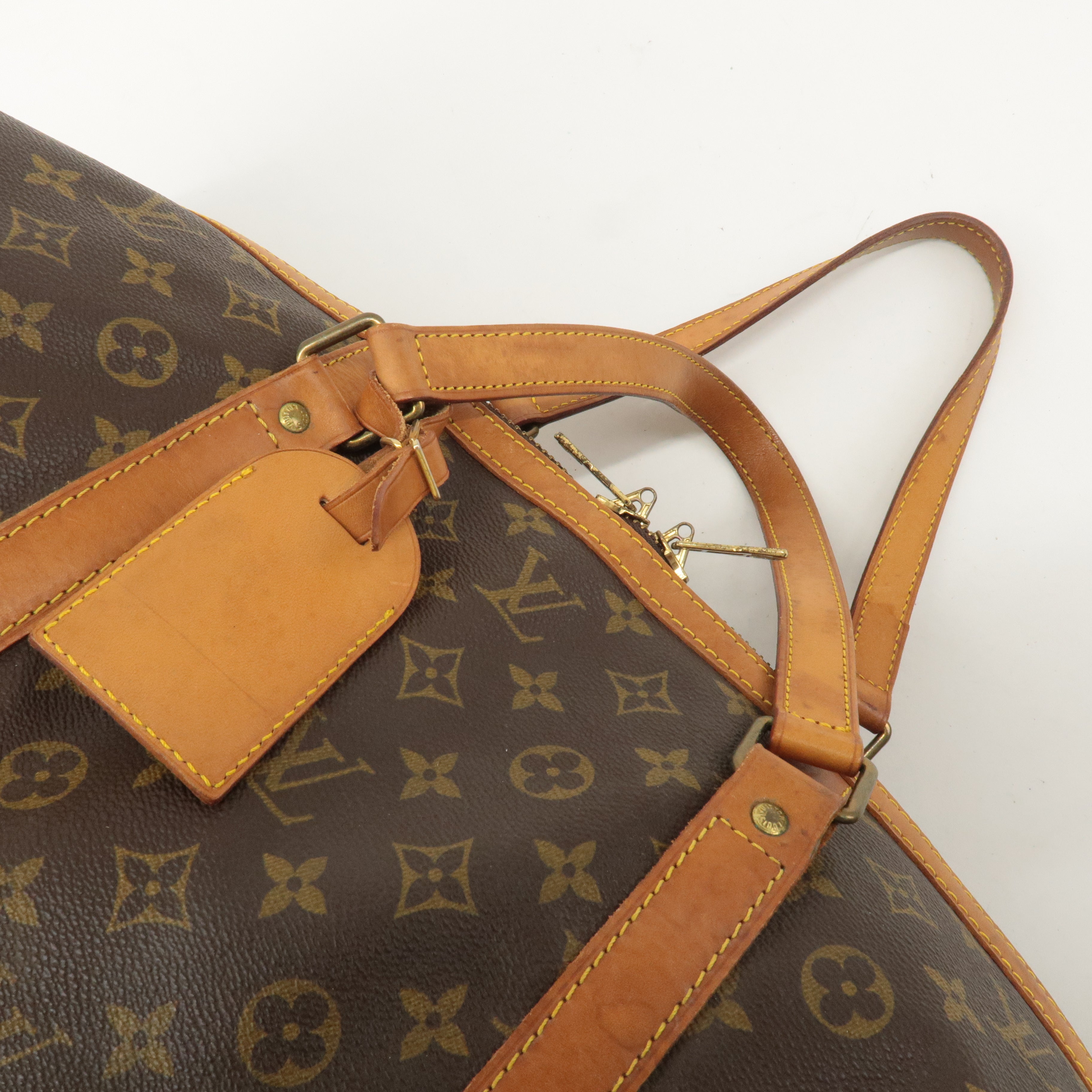 Louis Vuitton Monogram Sac Souple 55 Boston Bag Brown M41622