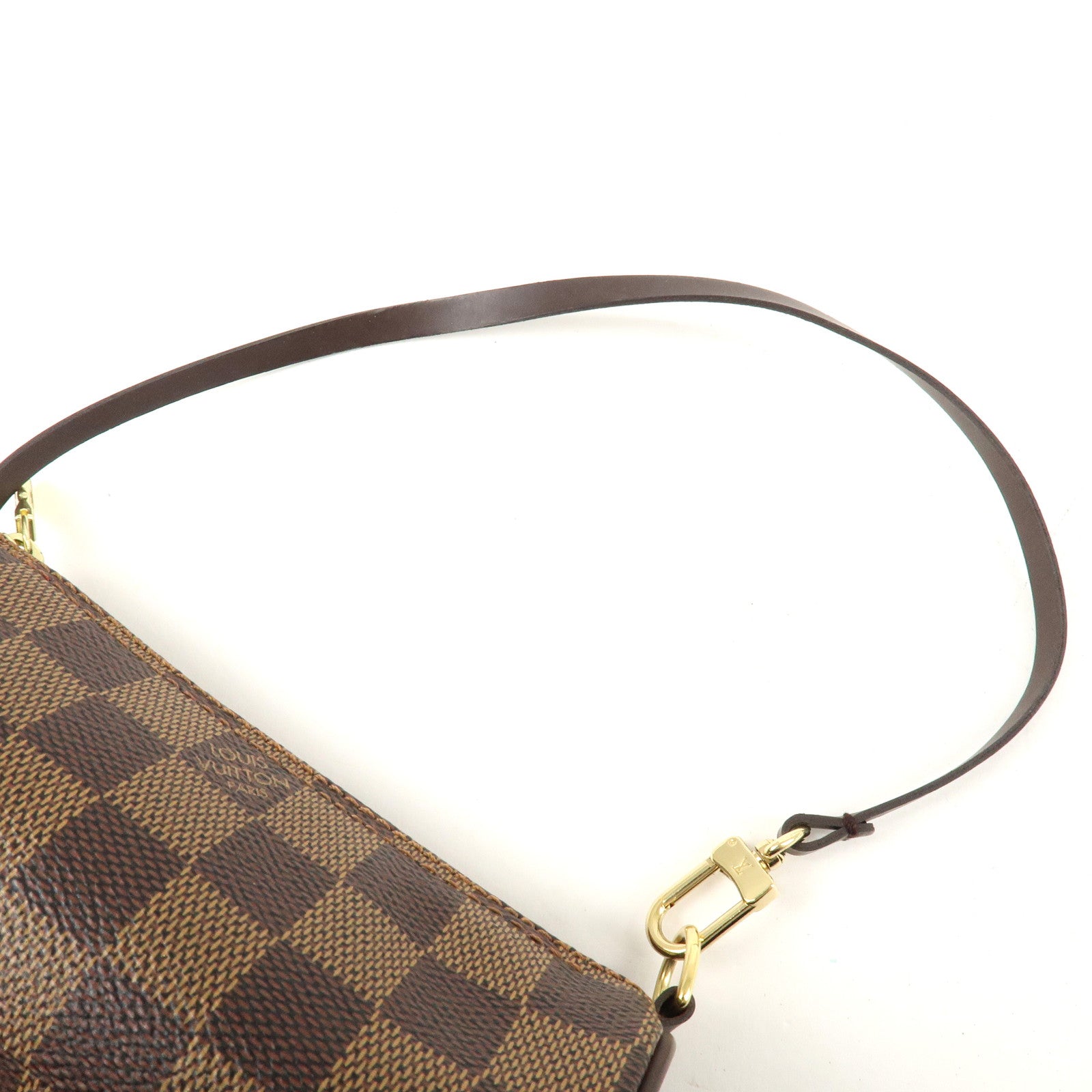 Louis Vuitton Damier Ebene Mini Pouch for Papillon Bag Brown