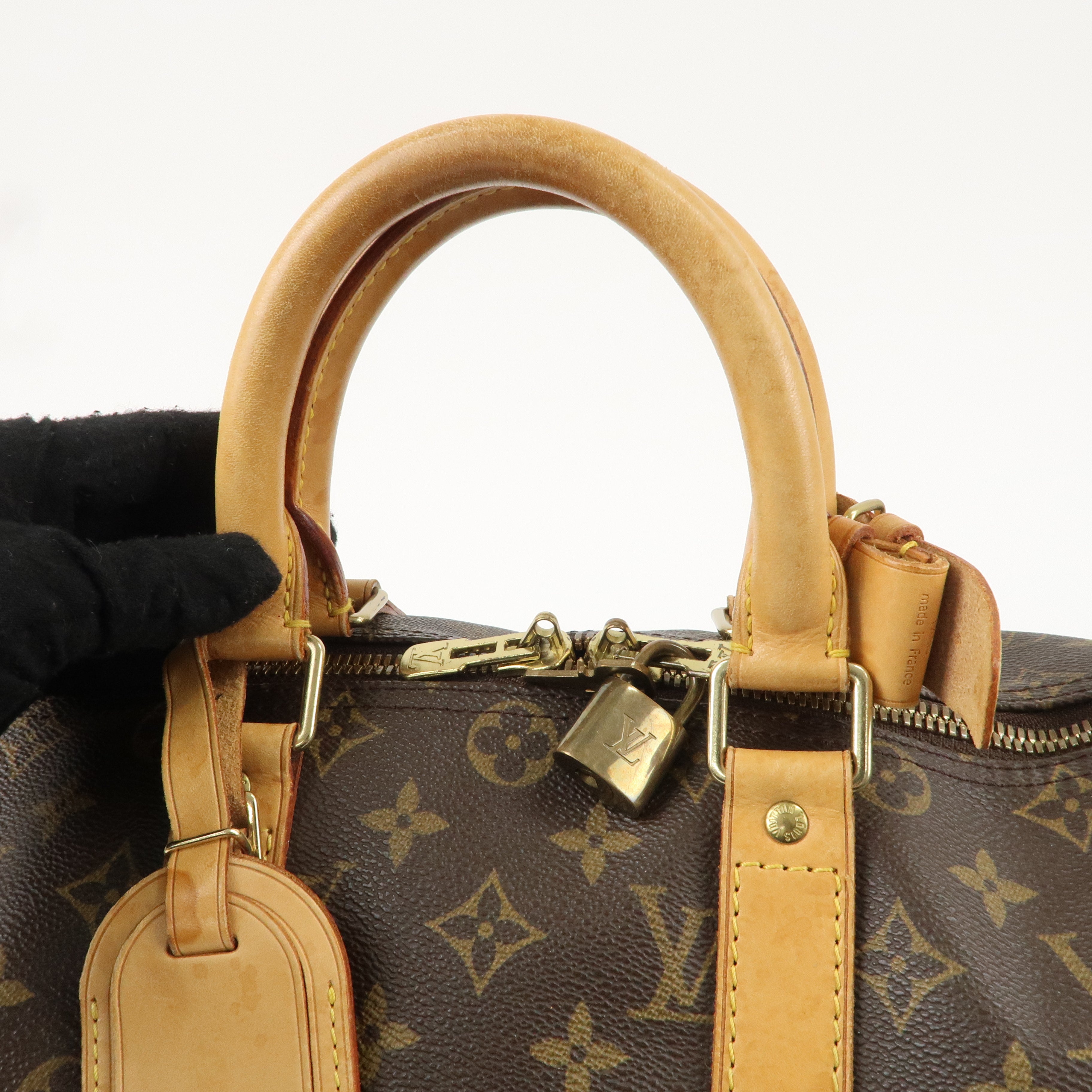 Louis Vuitton Monogram Keep All 45 Boston Bag Brown M41428