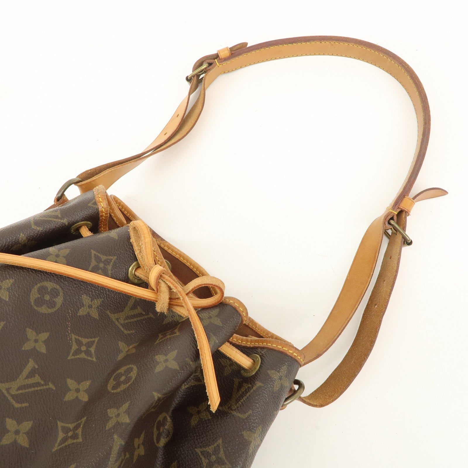 Louis Vuitton Monogram Petit Noe Shoulder Bag Brown M40818